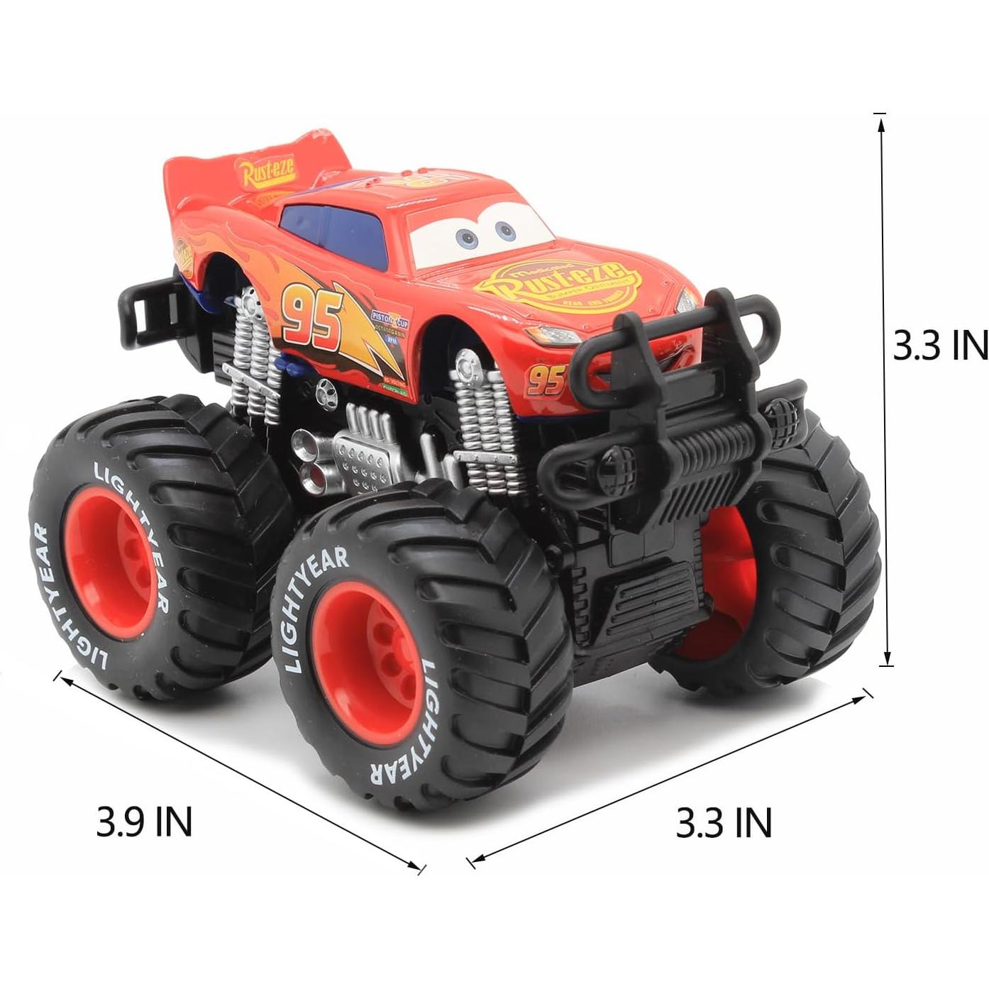 Coches de Juguete Cars RULBAMN 4 Pcs Die-cast 8,89 cm