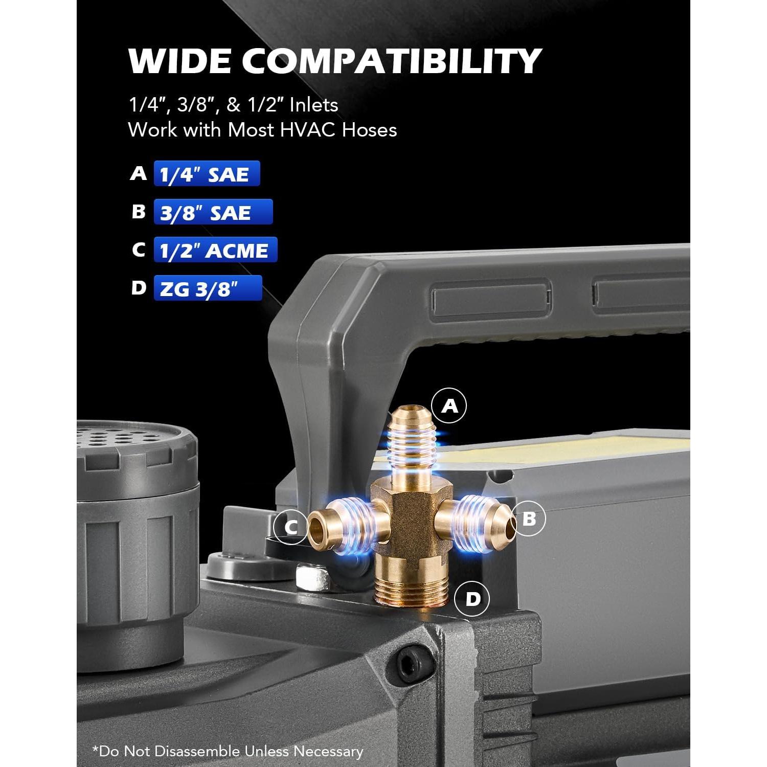 Bomba de Vacío Orion Motor Tech 2 Etapas 9 cfm 3/4 hp