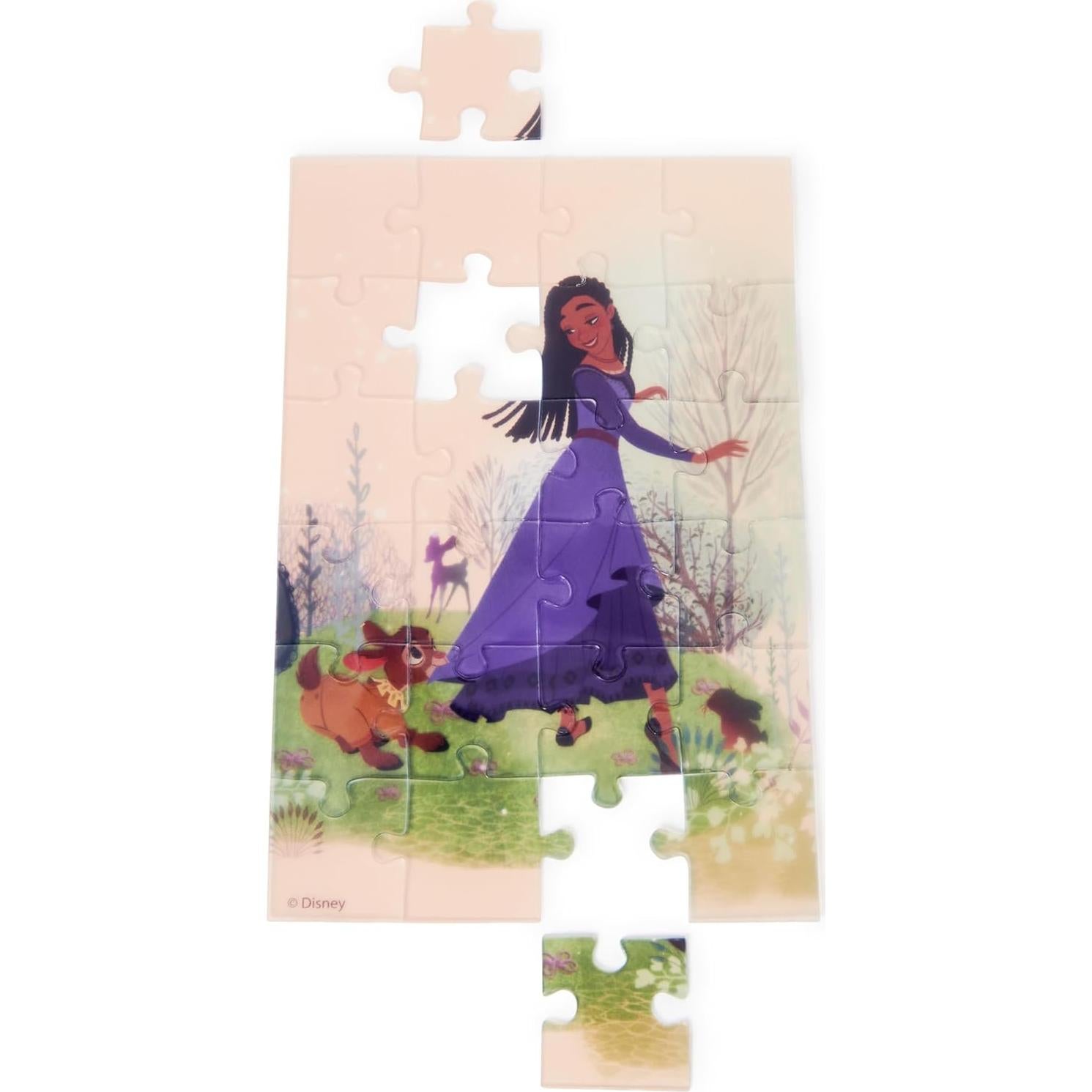 Linterna Puzzle Disney Wish Spin Master 3 rompecabezas 24 piezas