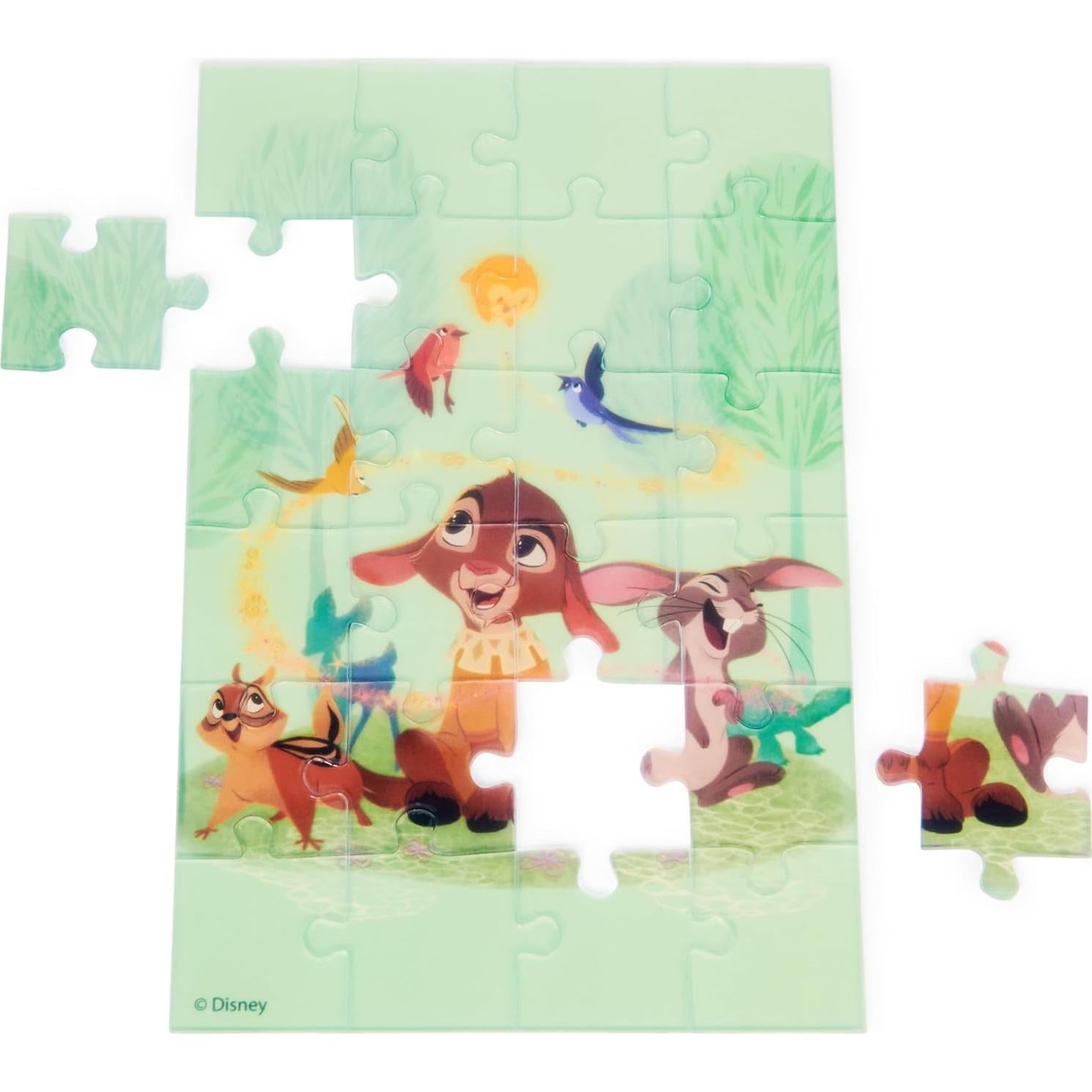 Linterna Puzzle Disney Wish Spin Master 3 rompecabezas 24 piezas