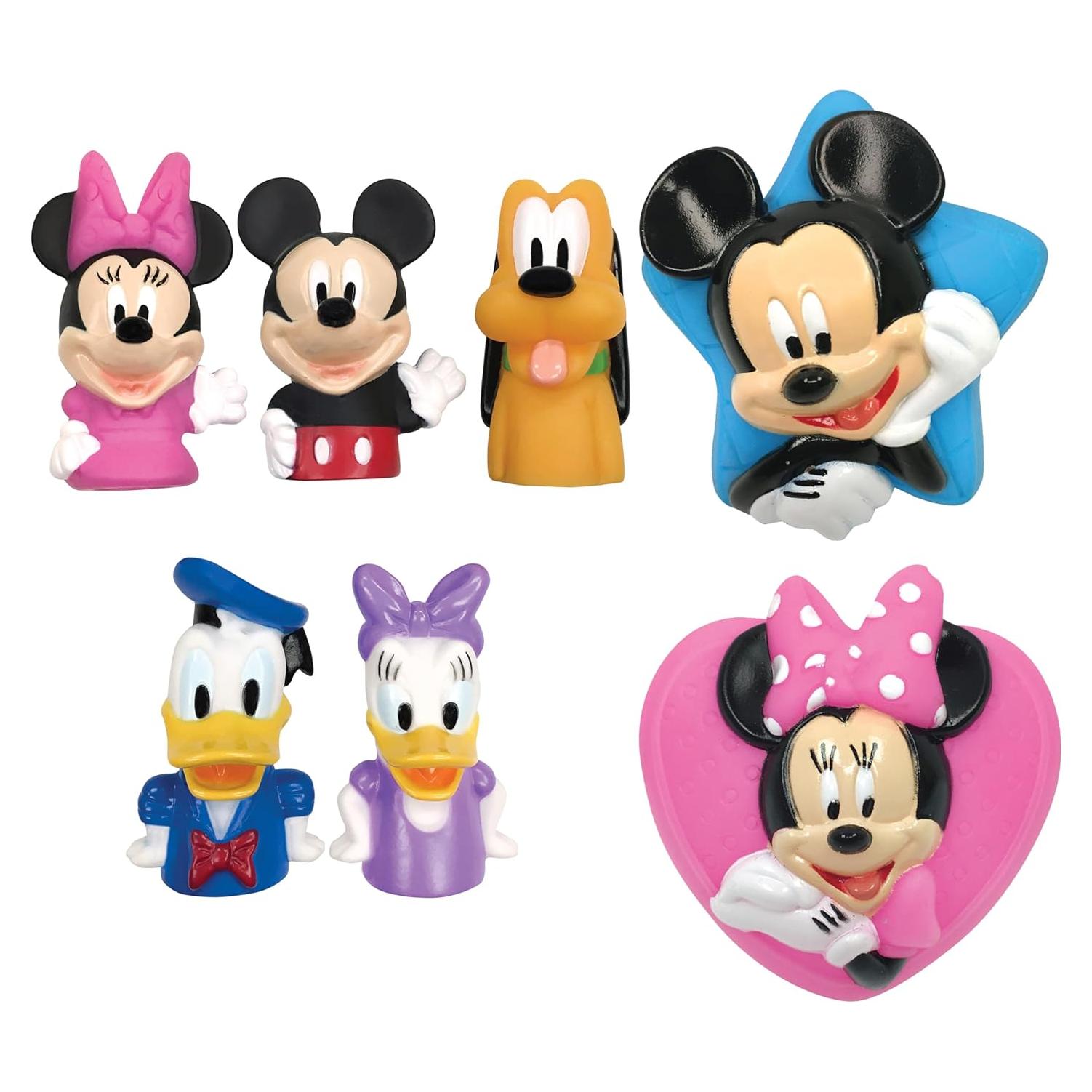 Set de Juguetes de Baño Mickey y Amigos 7 Piezas