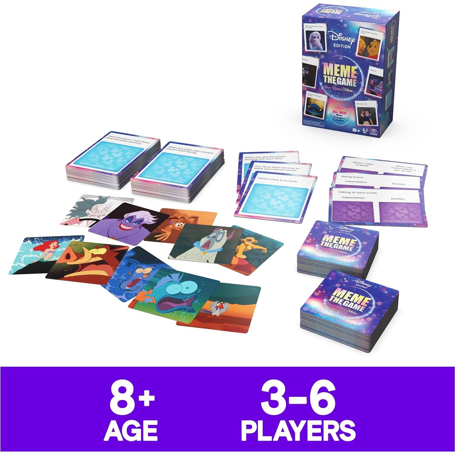 Juego de Cartas Disney Meme Spin Master, Diversión Familiar