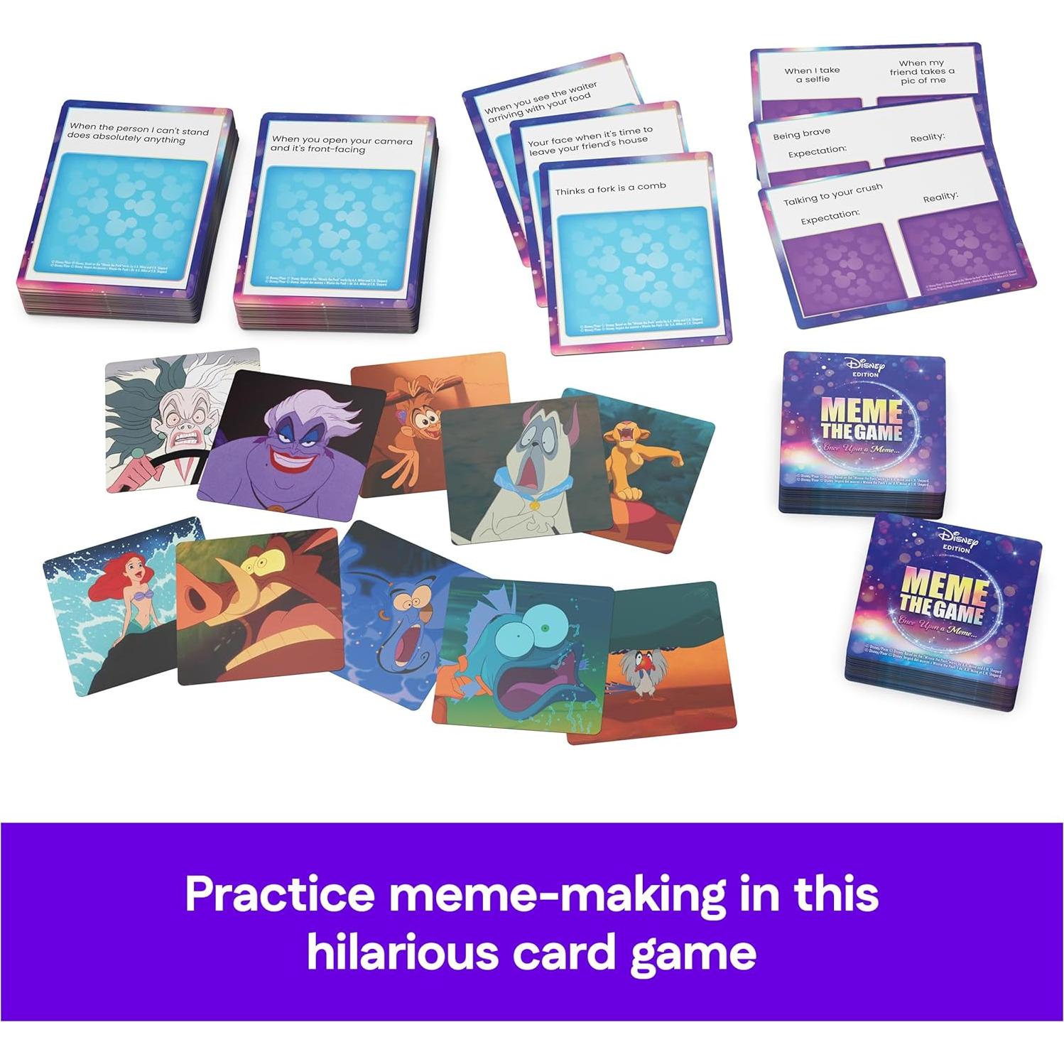 Juego de Cartas Disney Meme Spin Master, Diversión Familiar