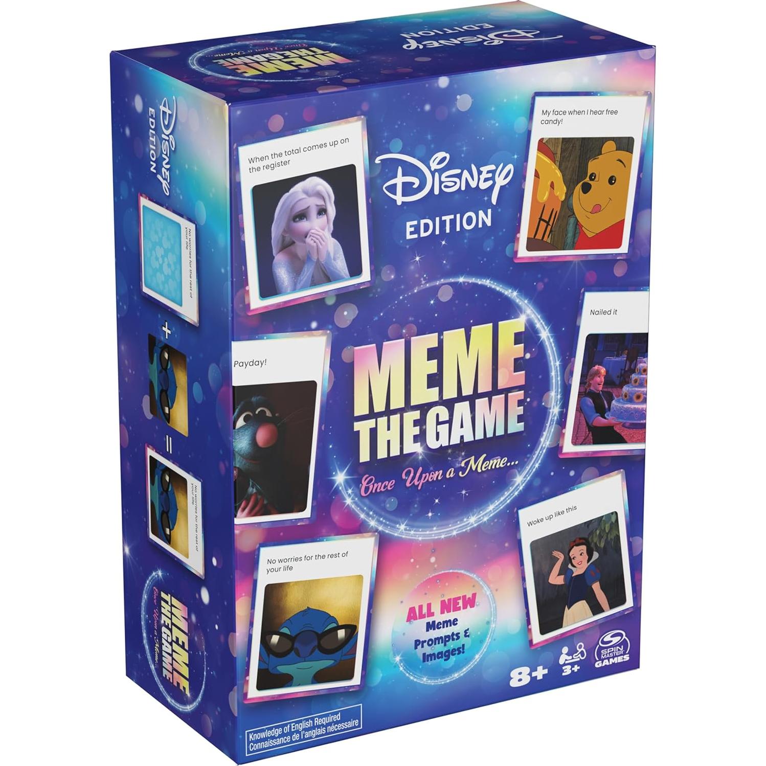 Juego de Cartas Disney Meme Spin Master, Diversión Familiar