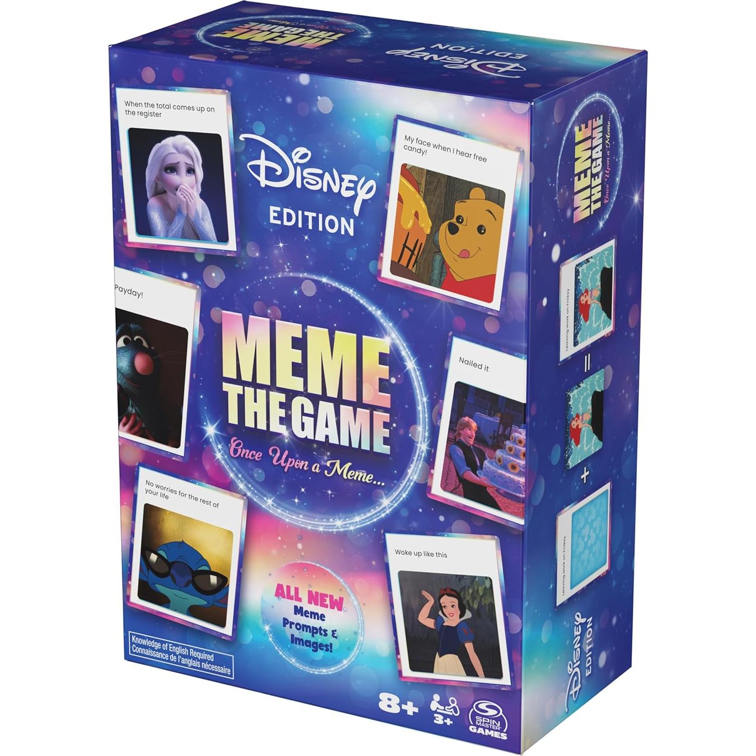 Juego de Cartas Disney Meme Spin Master, Diversión Familiar