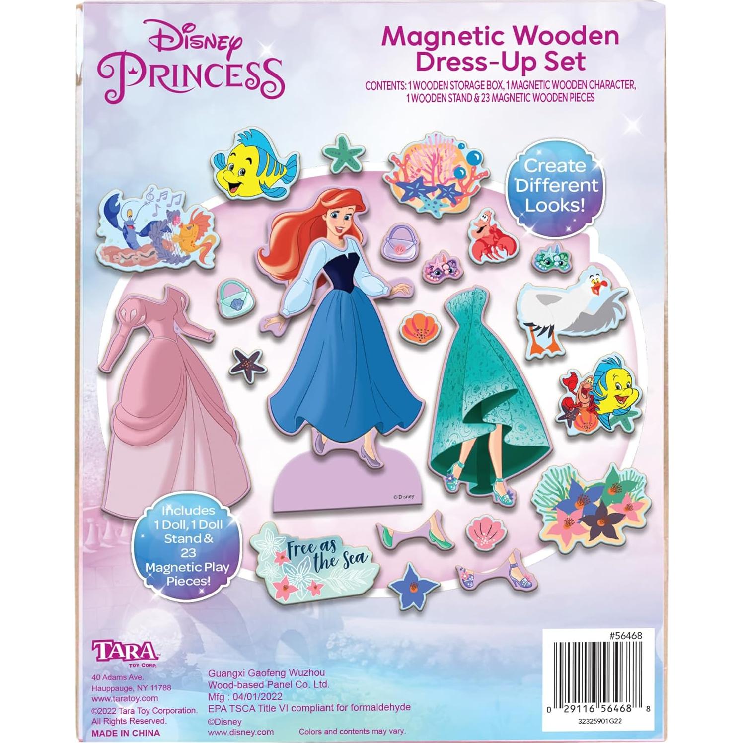 Set de Vestir Magnético Disney Princesa Ariel 26 Piezas
