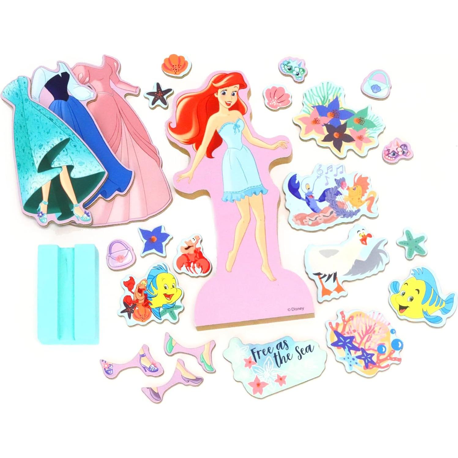 Set de Vestir Magnético Disney Princesa Ariel 26 Piezas
