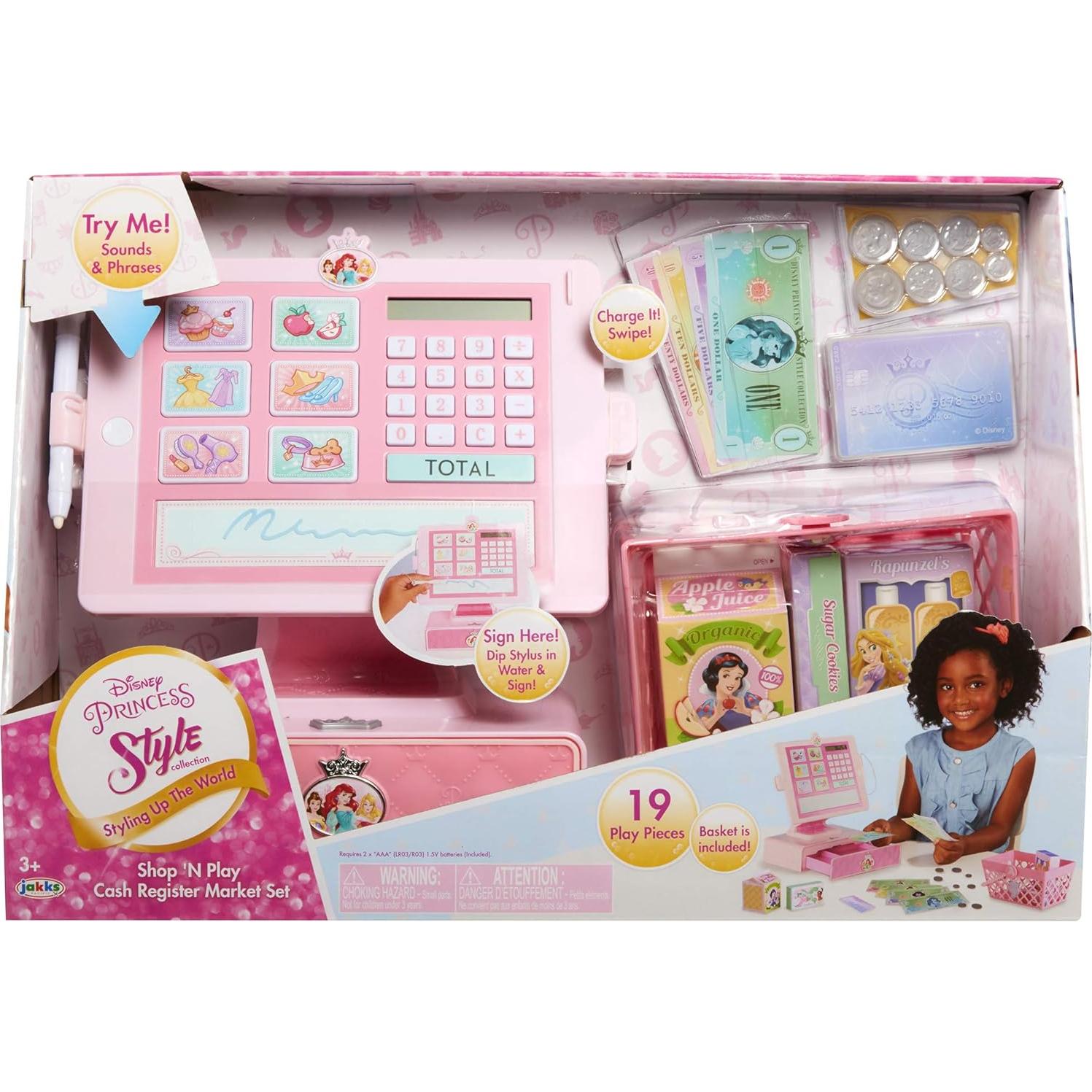 Set de Mercado con Caja Registradora Disney Princesa - 16 Piezas