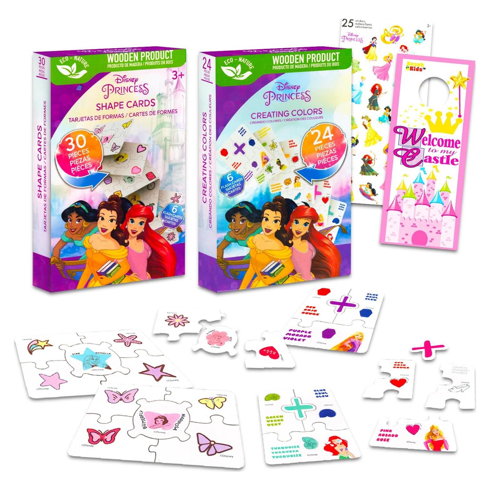 Rompecabezas de Princesas Disney con Tarjetas de Flash