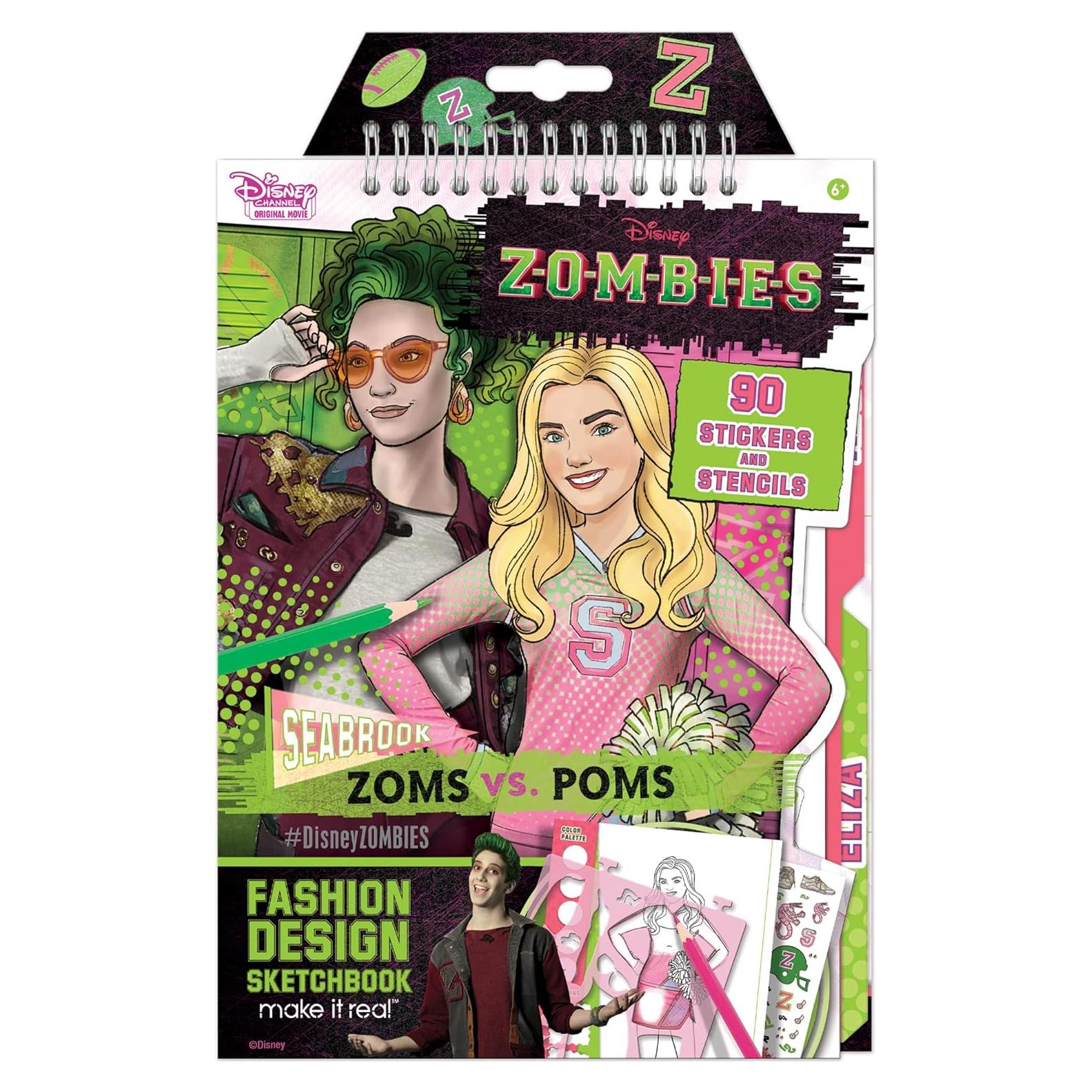Cuaderno de Diseño de Moda Make It Real Disney Zombies