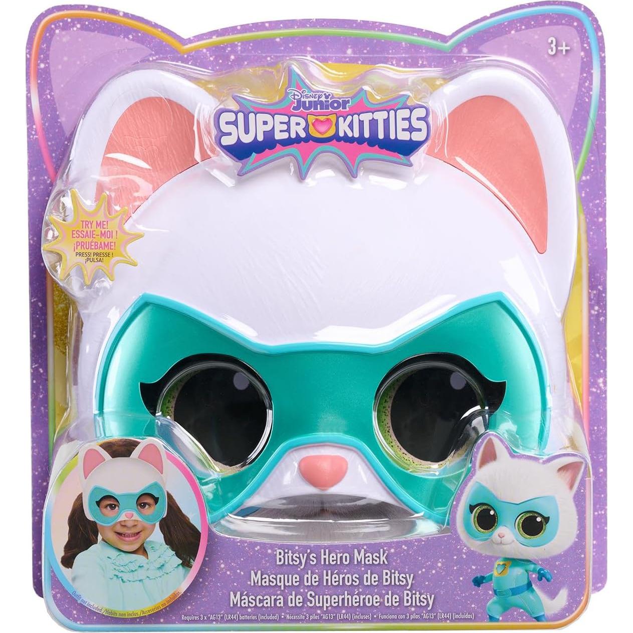 Máscara de héroe Bitsy SuperKitties Just Play - Juguete 3 años+