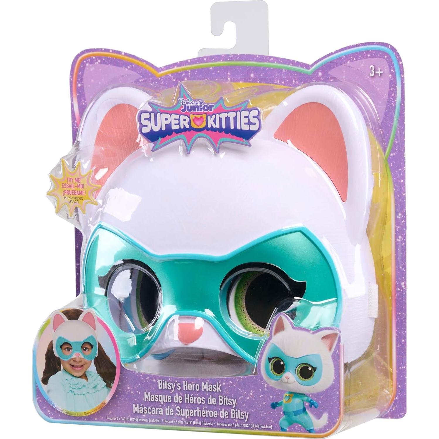 Máscara de héroe Bitsy SuperKitties Just Play - Juguete 3 años+