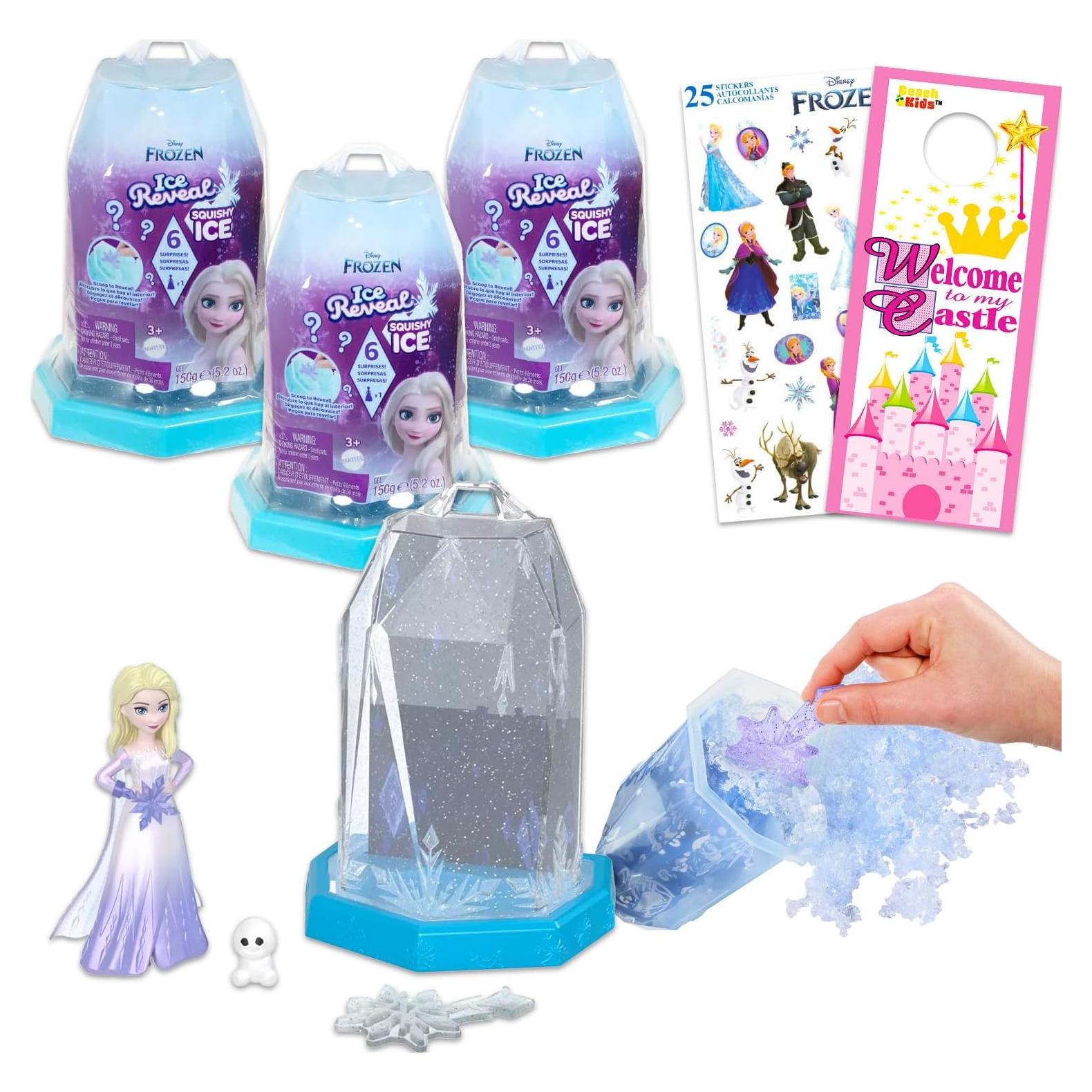 Juguetes de Revelación de Hielo Disney Frozen - 3 Cápsulas