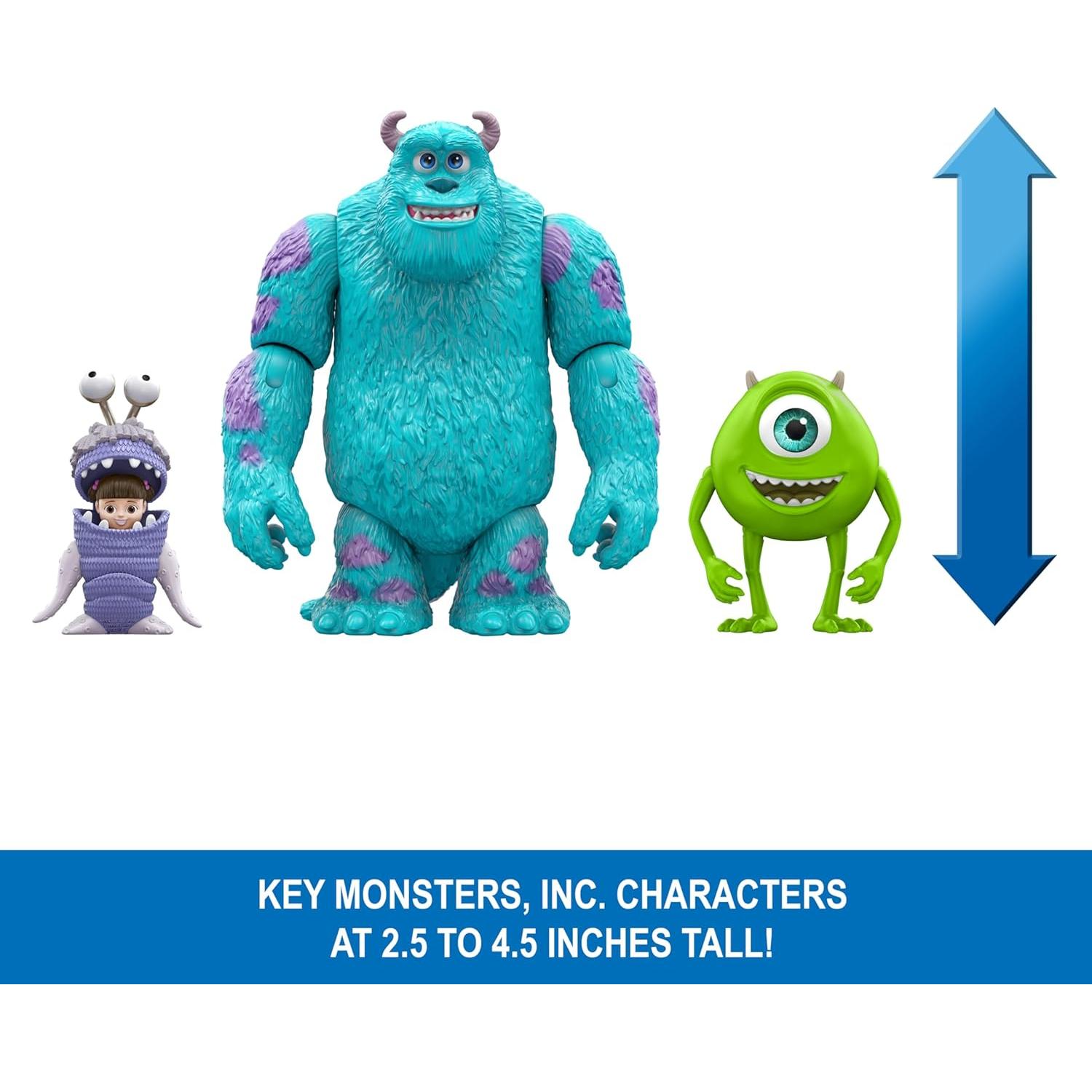 Juego de narrador Mattel Monsters, Inc. 3 figuras 7,62 cm