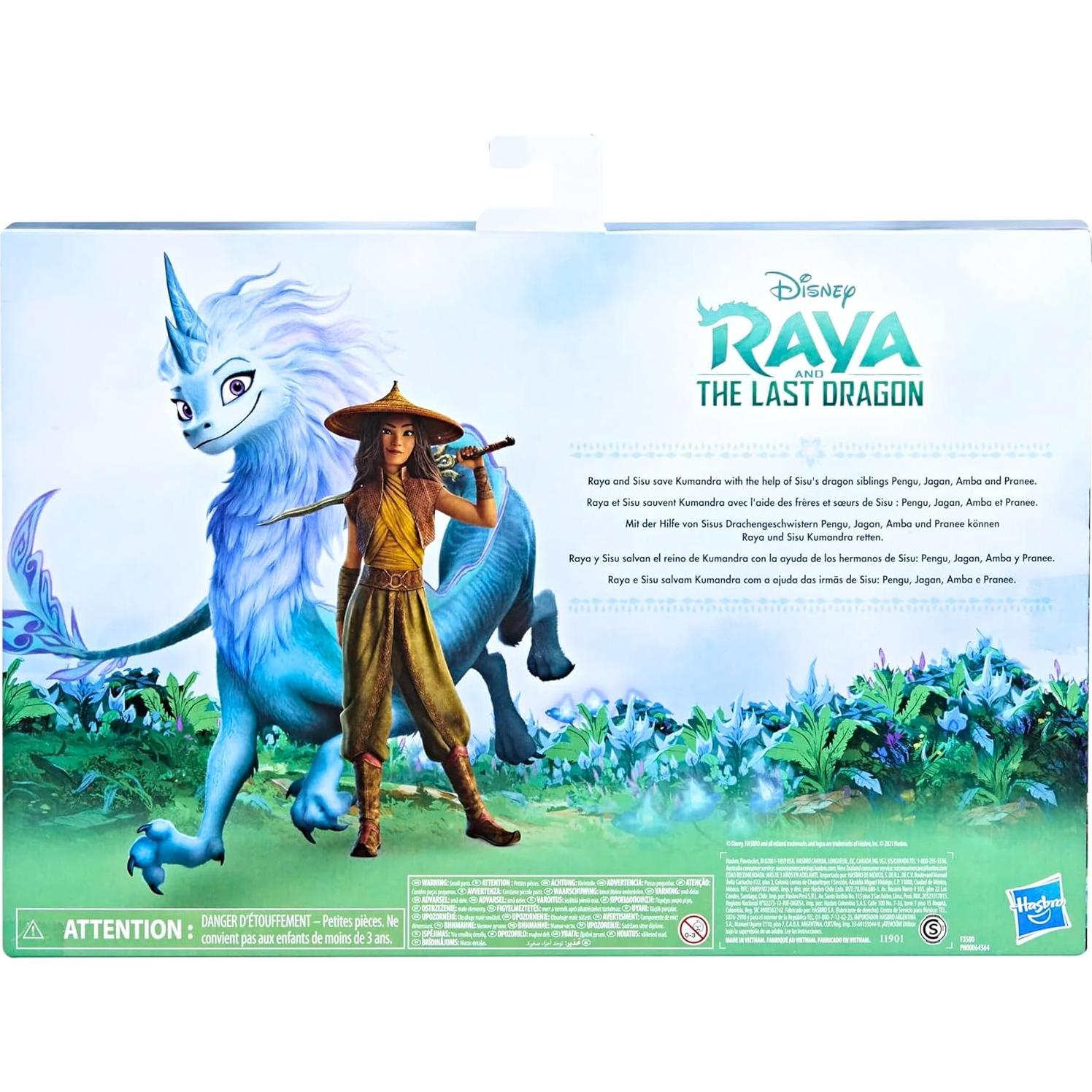 Paquete Familiar Sisu Disney con Muñeca Raya y 5 Dragones