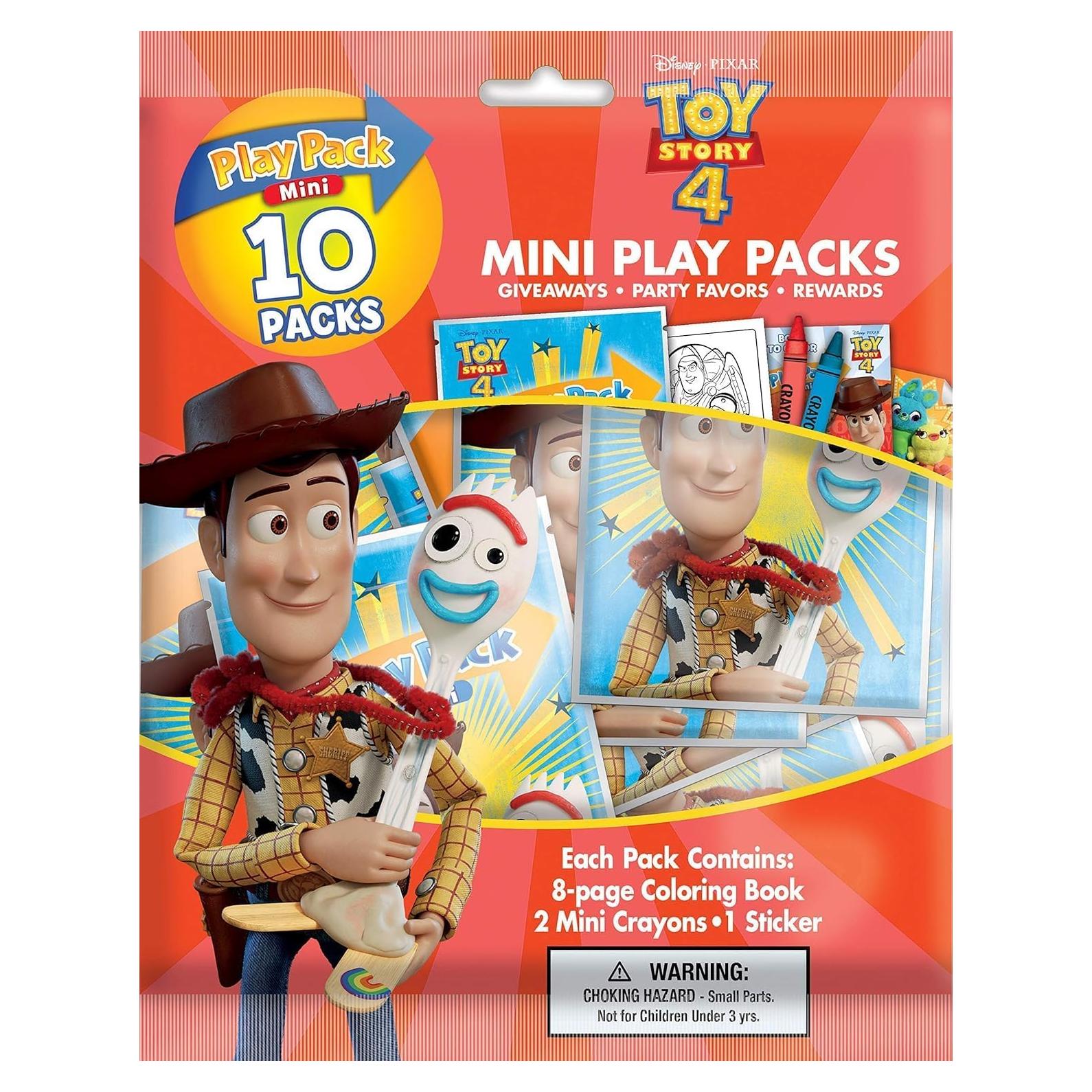 Paquete de Colorear Disney Toy Story 4 Bendon - 10 Mini Paquetes