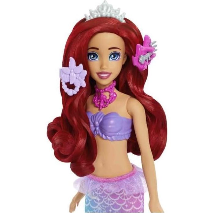 Muñeca Sirena Ariel Mattel con Tocador y 5 Accesorios