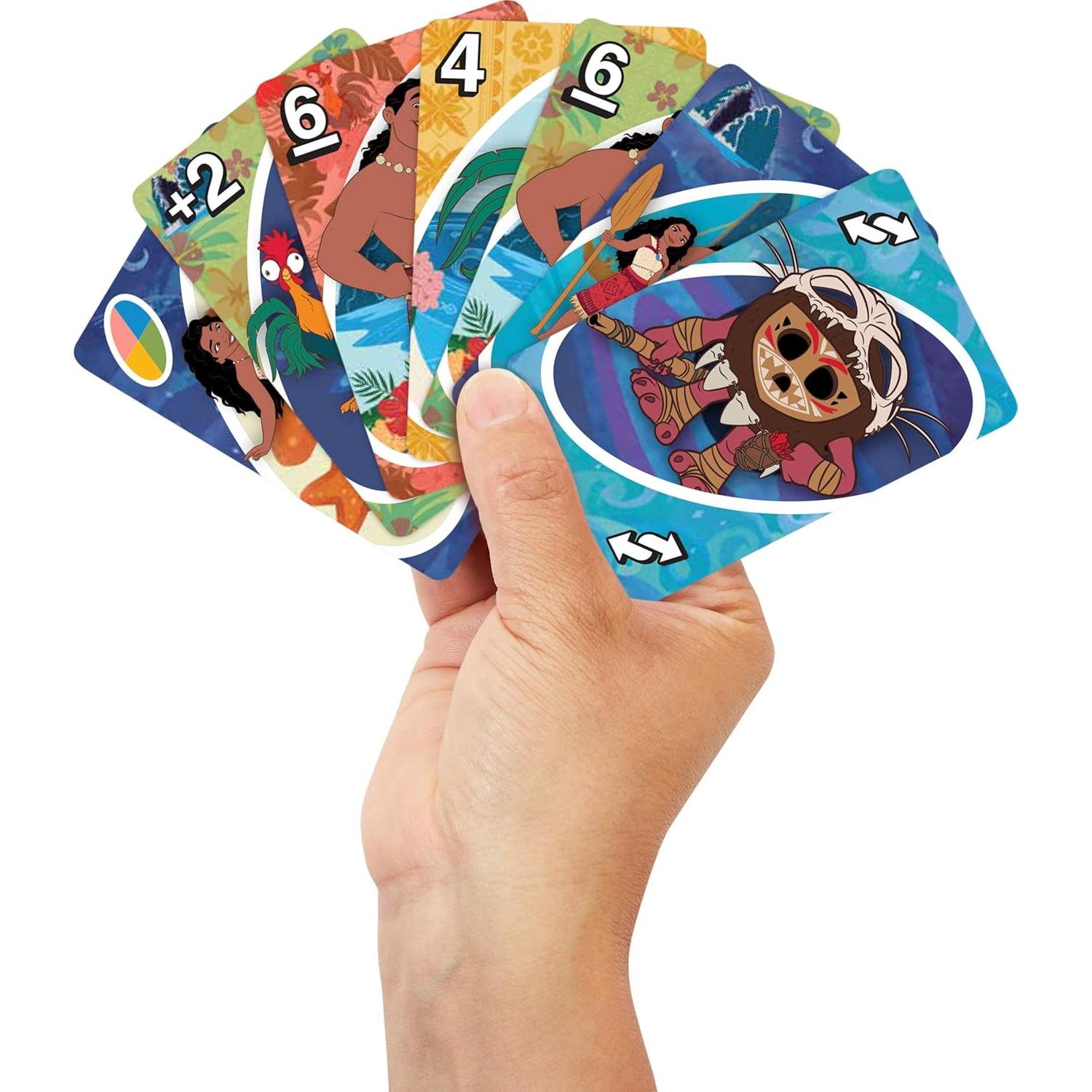 Juego de Cartas UNO Disney Moana 2 - Para Niños y Familias