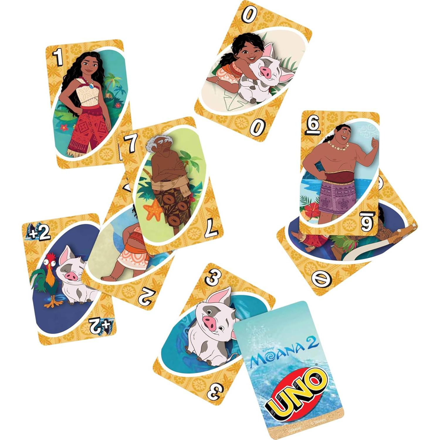 Juego de Cartas UNO Disney Moana 2 - Para Niños y Familias