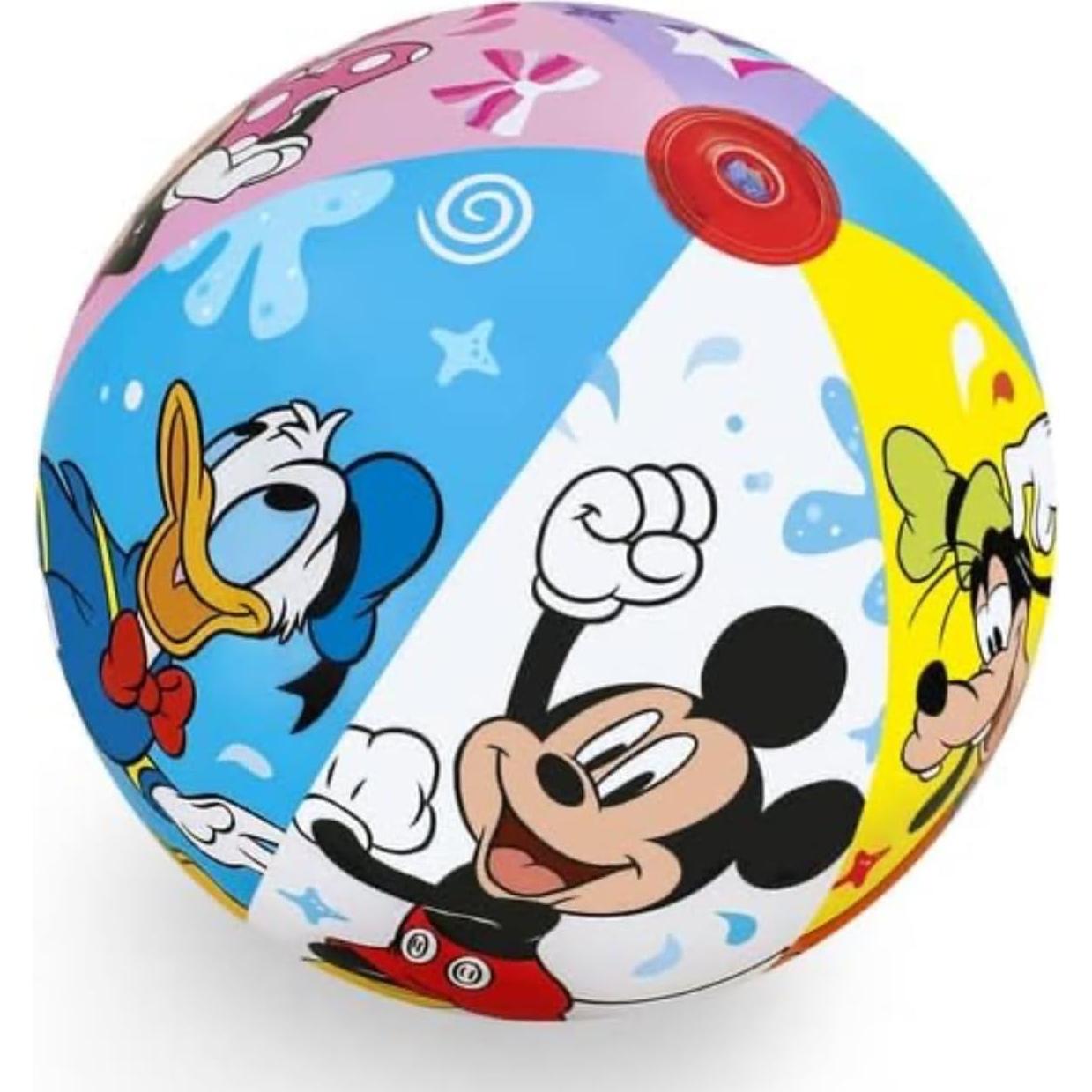 Tubo de Natación Bestway Mickey 55.88 cm + Pelota Playa