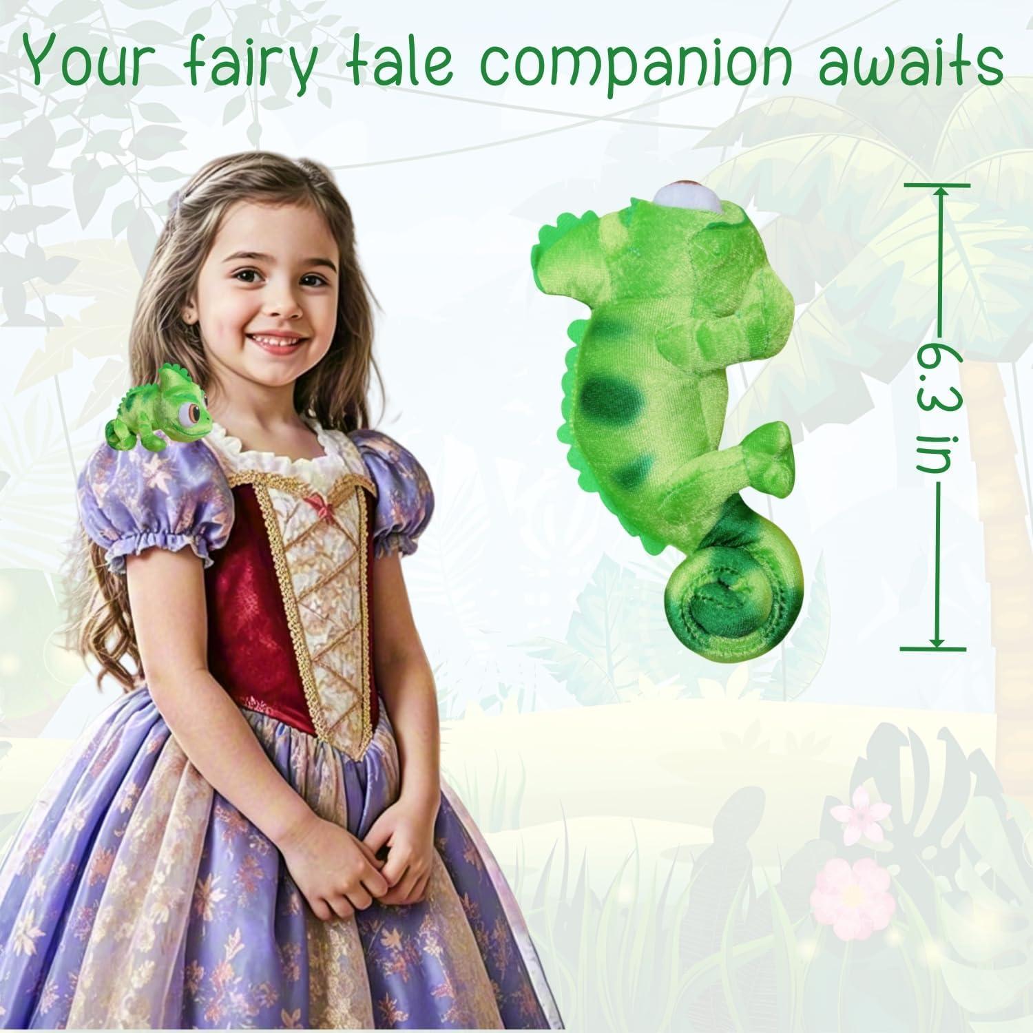 Imán de Hombro Lagarto de Peluche Salvado 16 cm Verde