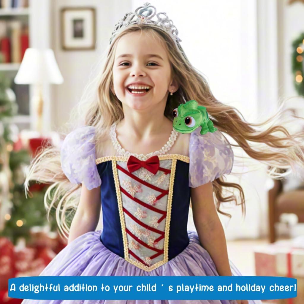 Imán de Hombro Lagarto de Peluche Salvado 16 cm Verde