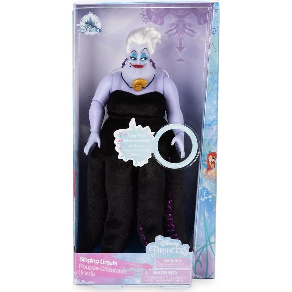 Muñeca Ursula Disney 33.5cm Cantante con Traje de Terciopelo
