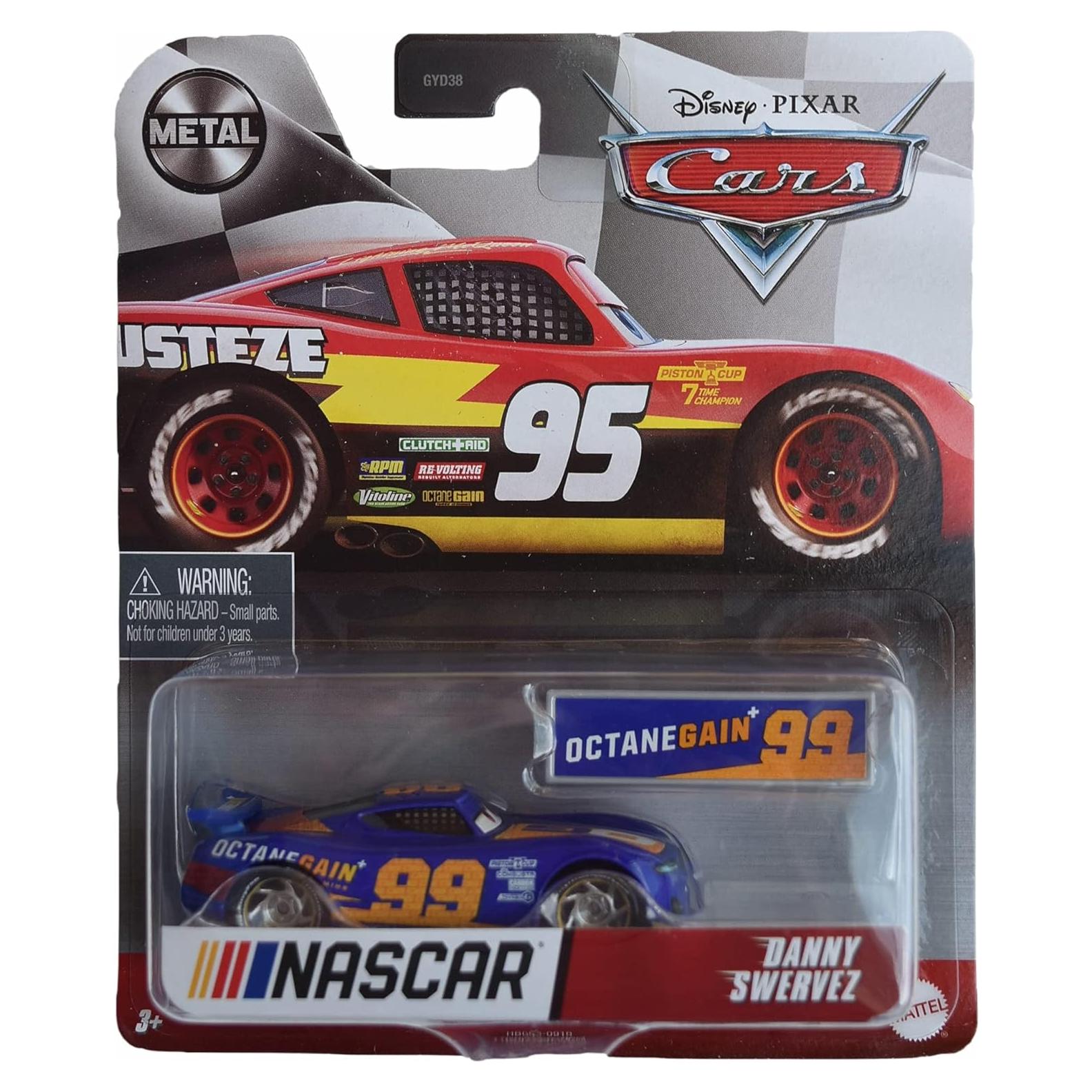 Auto a Escala Disney Pixar Cars Danny Swervez #99 Azul