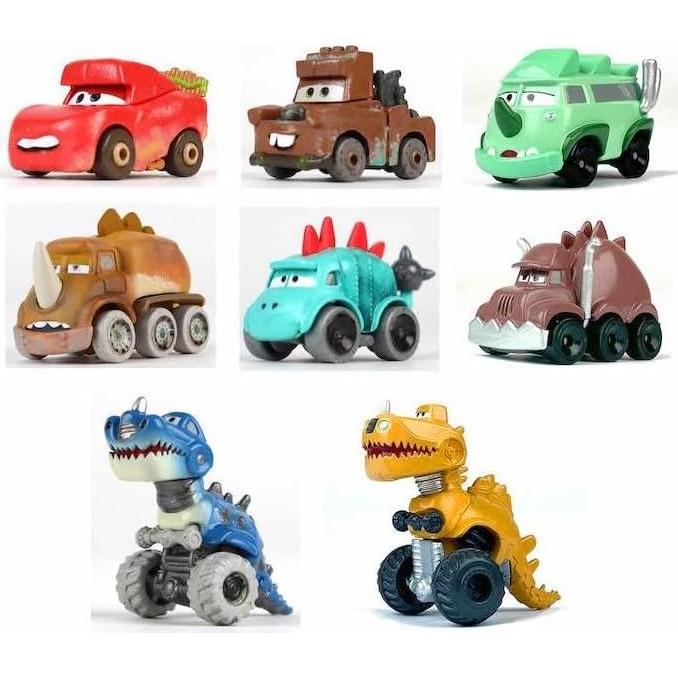 Set de 4 Mini Corredores Misteriosos Disney Cars en la Carretera