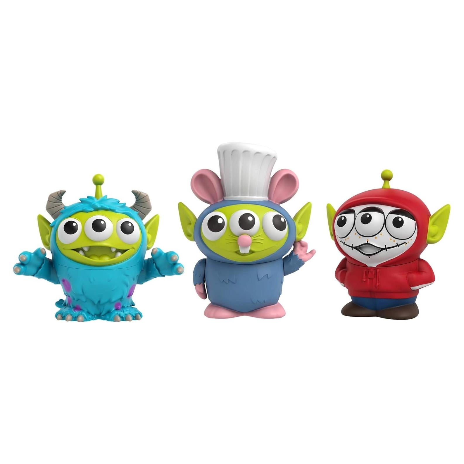 Figuras Pixar Alien Remix Mattel Miguel Sulley Remy 3 Piezas