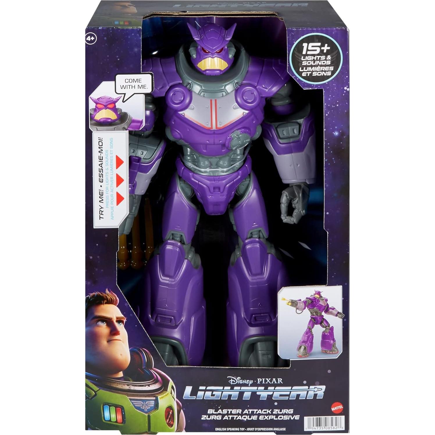 Figura de Acción Mattel Zurg Lightyear 34.8 cm con Luces y Sonidos