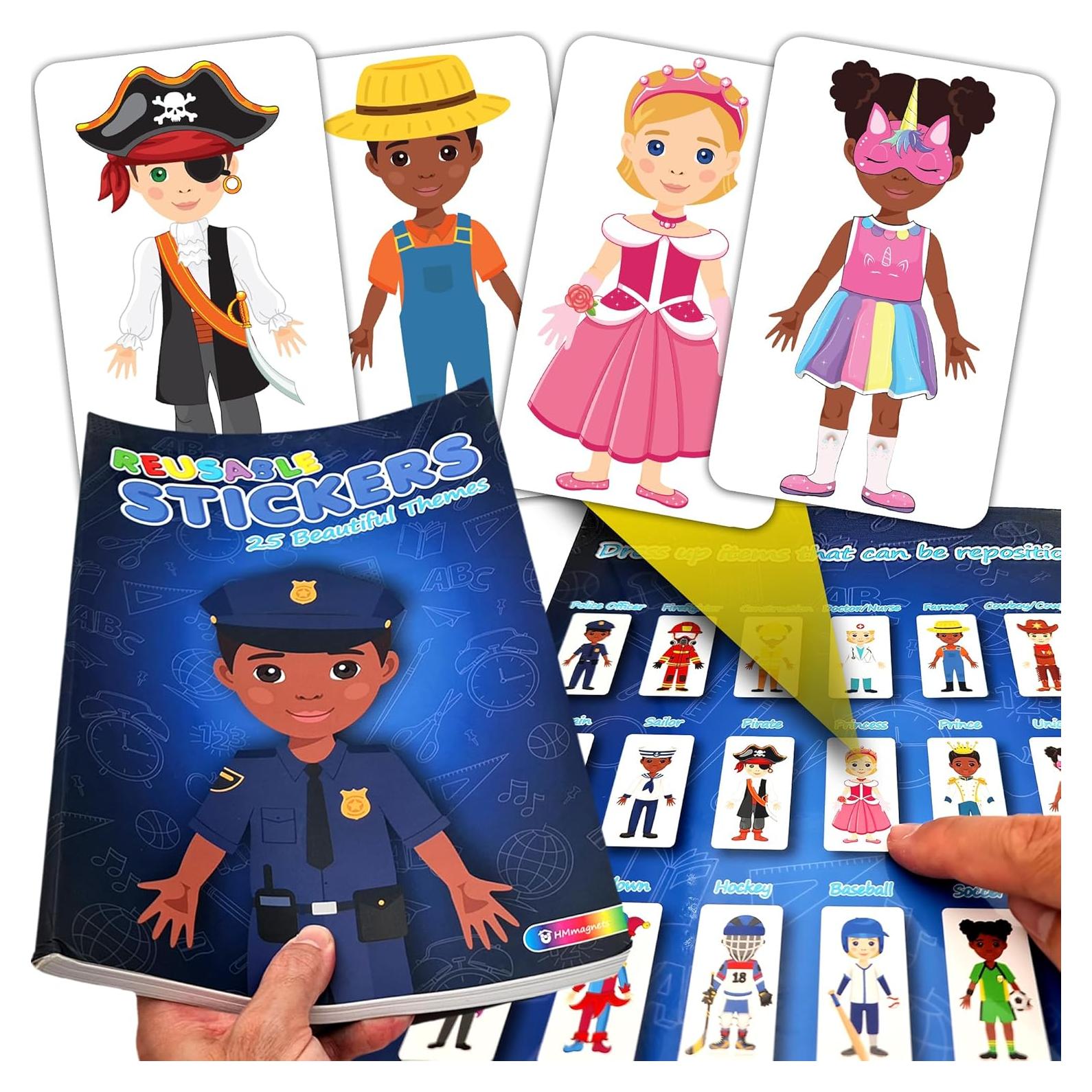 Libro de Pegatinas Reutilizables HMmagnets - 370 Pegatinas