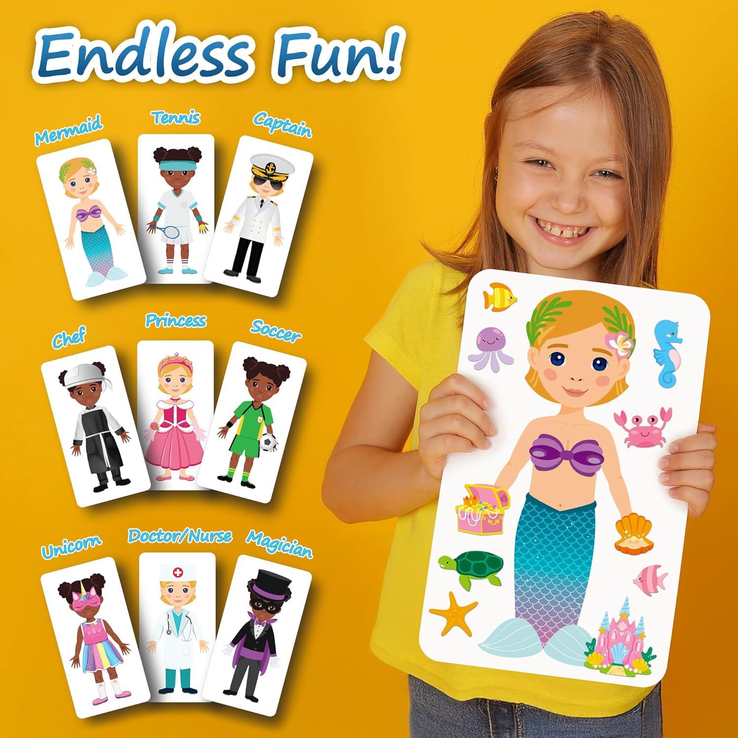 Libro de Pegatinas Reutilizables HMmagnets - 370 Pegatinas