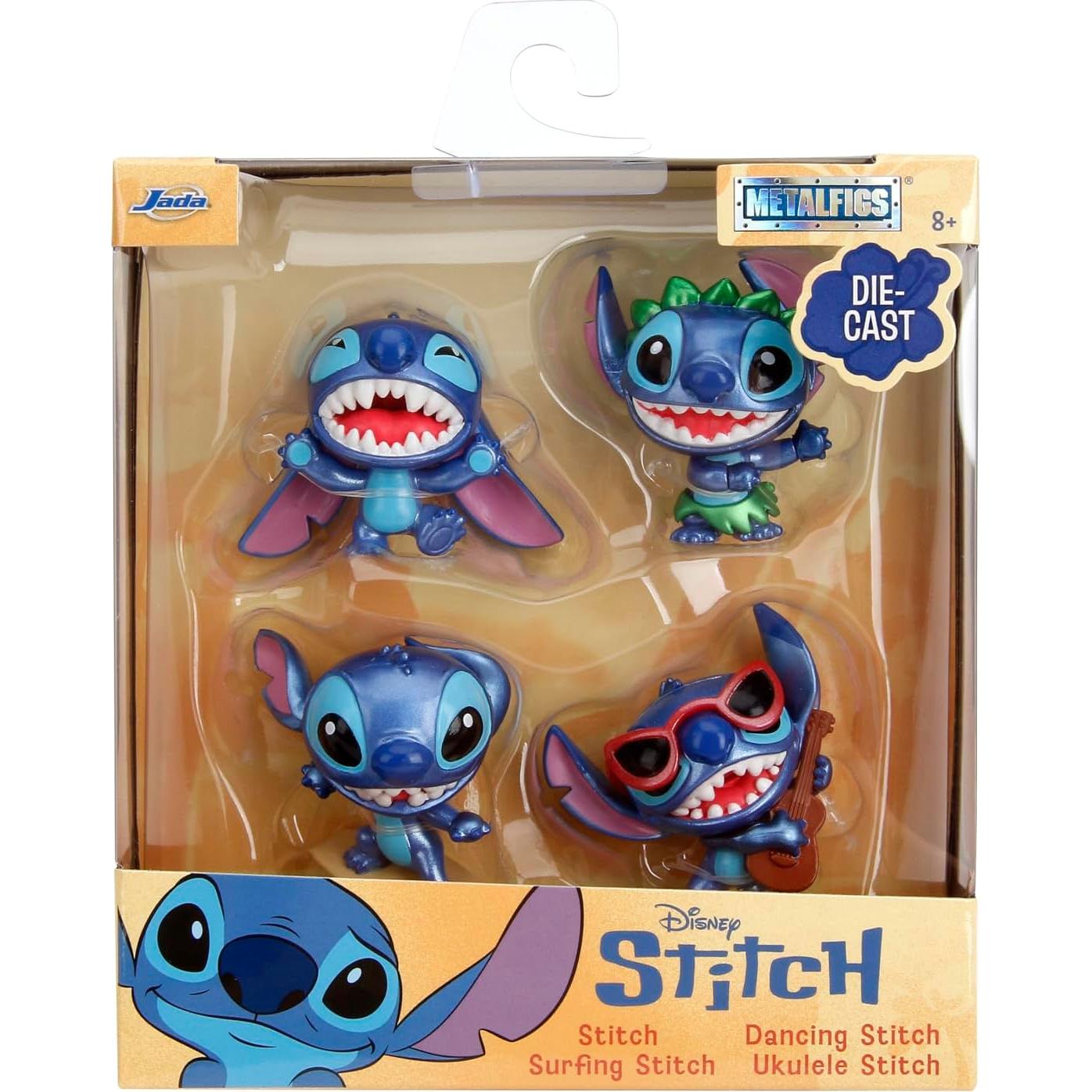 Figuras de Metal Jada Disney Stitch 4-Pack 6.35 cm