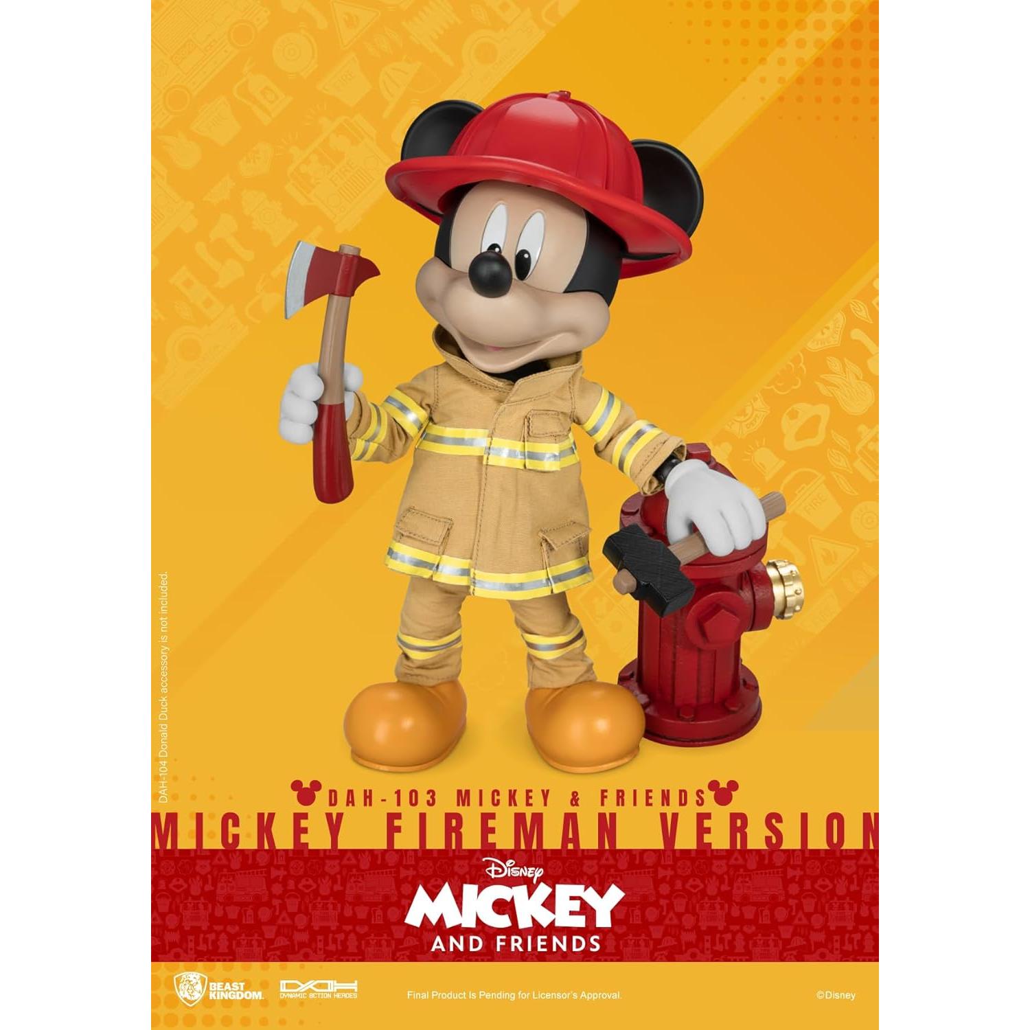 Figura Dinámica Mickey Bombero Beast Kingdom DAH-103