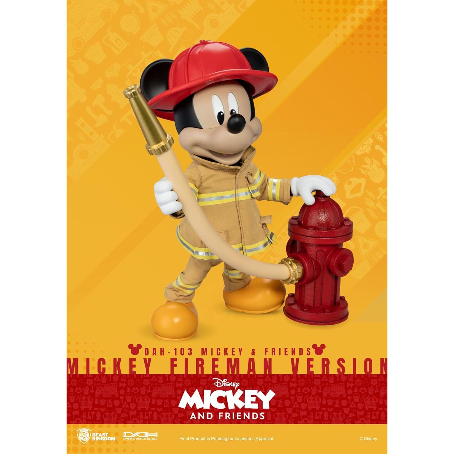 Figura Dinámica Mickey Bombero Beast Kingdom DAH-103