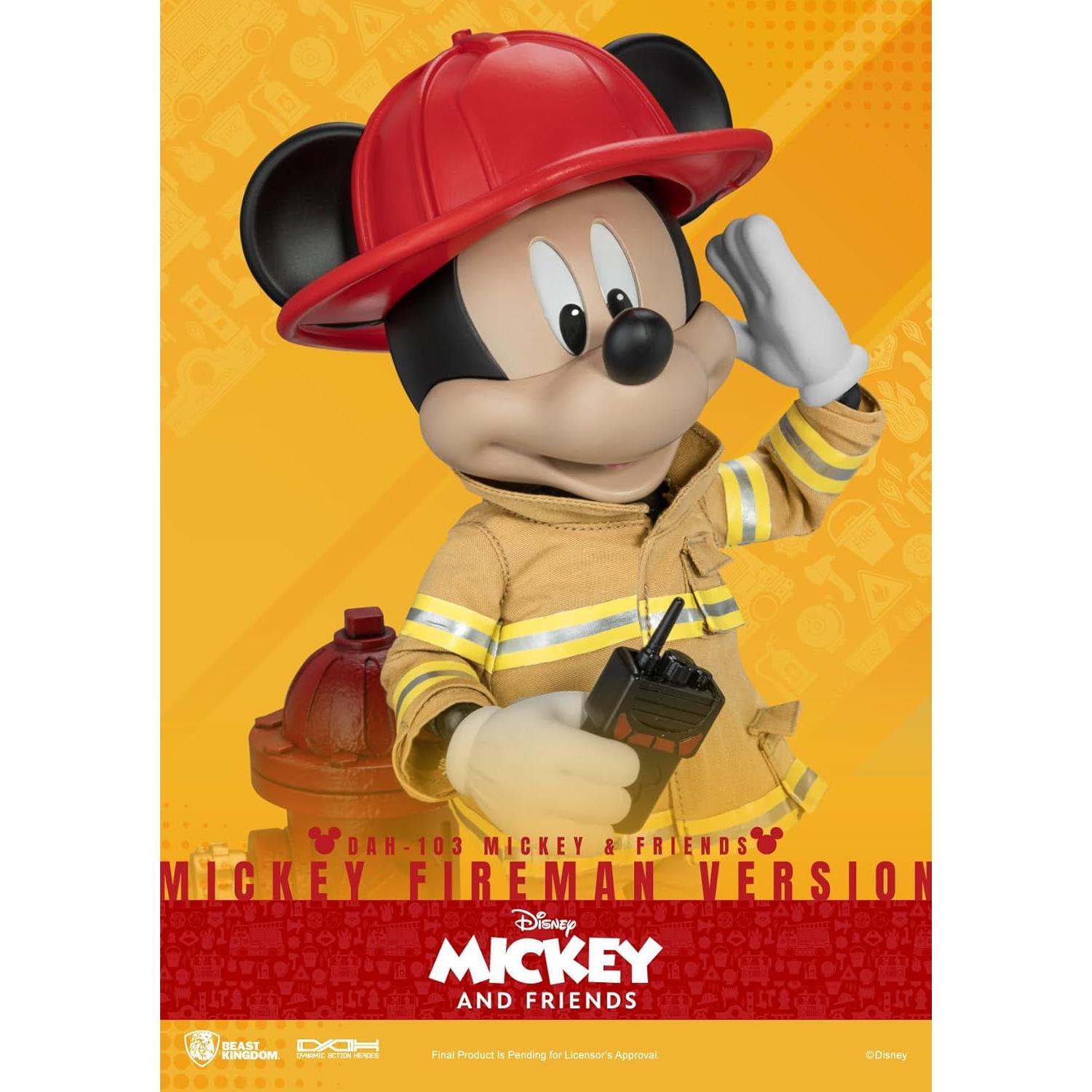 Figura Dinámica Mickey Bombero Beast Kingdom DAH-103