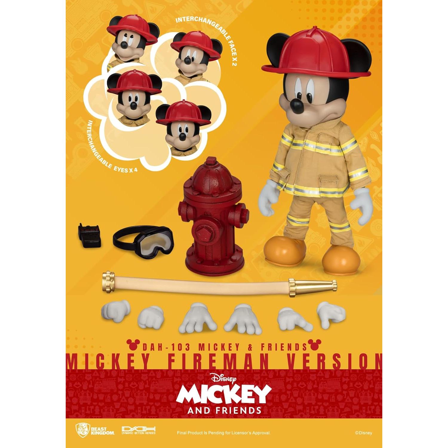 Figura Dinámica Mickey Bombero Beast Kingdom DAH-103