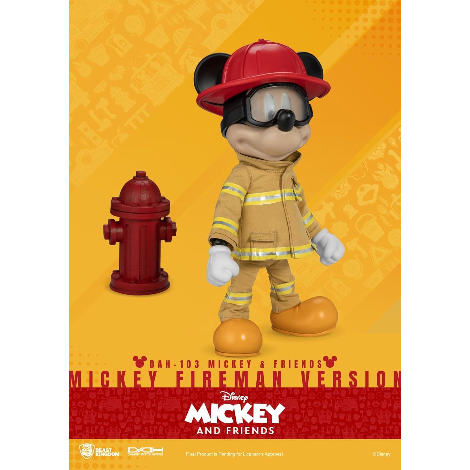 Figura Dinámica Mickey Bombero Beast Kingdom DAH-103