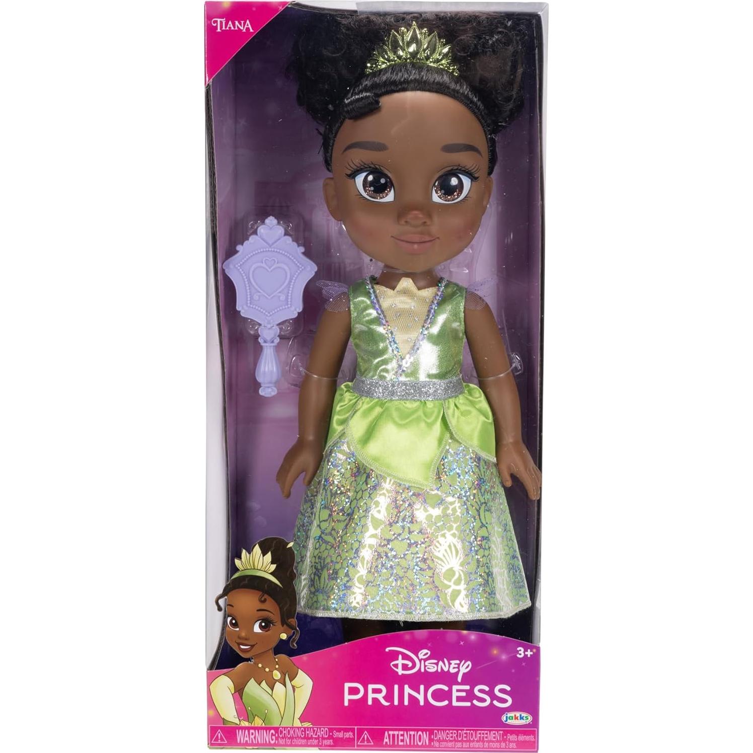 Muñeca Disney Princess Tiana 35.5 cm con Atuendo y Tiara