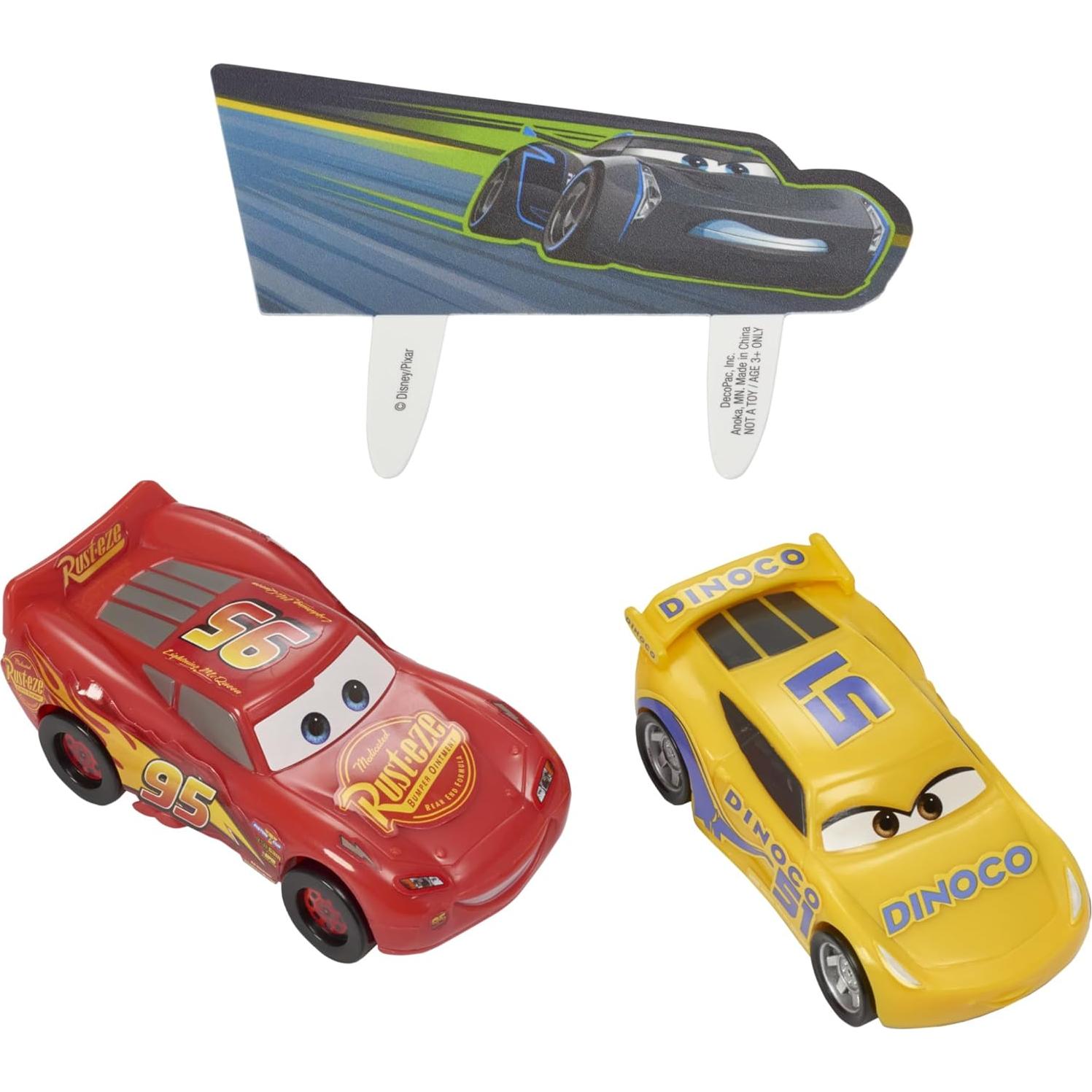 Cake Topper DecoPac Cars 3 con Lightning McQueen y Cruz
