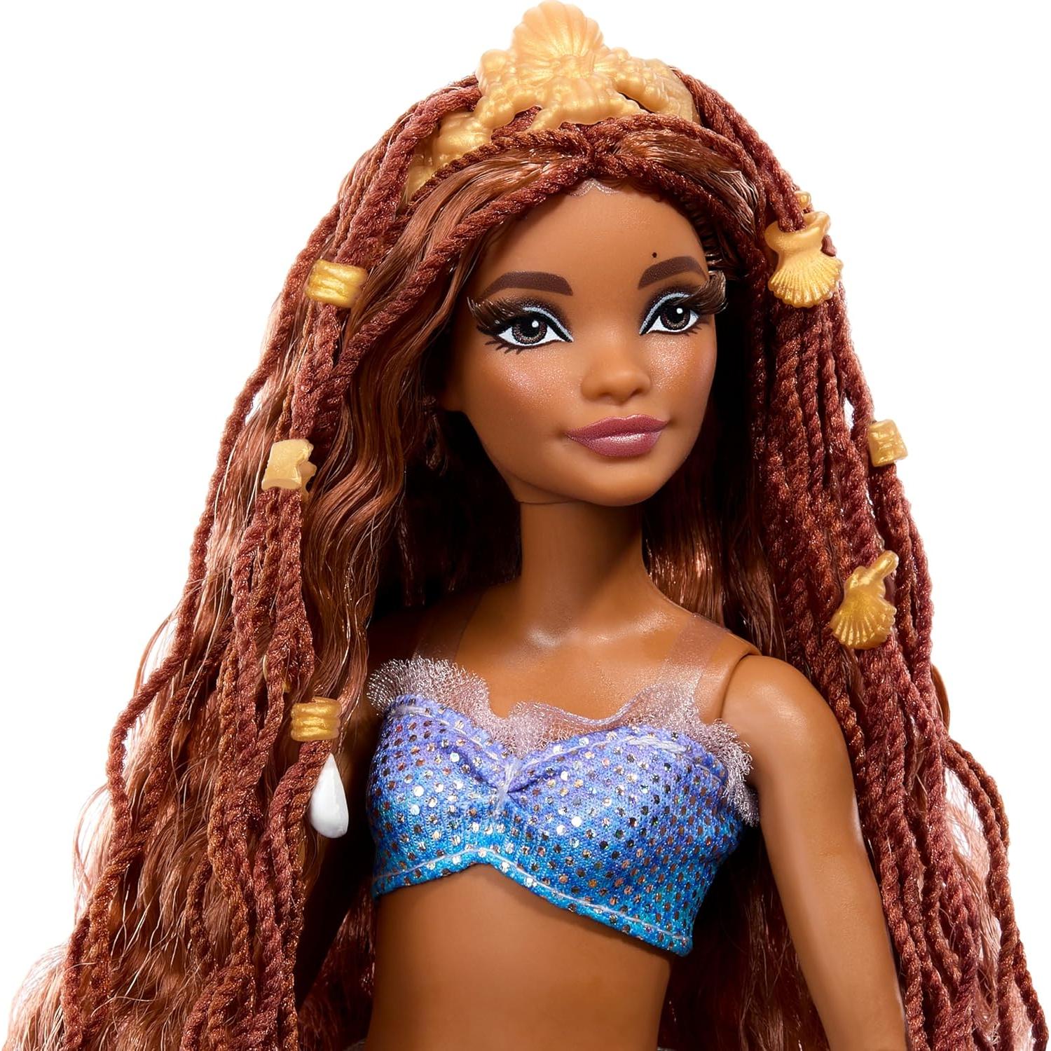 Muñeca Sirena Deluxe Ariel Mattel 38.74 cm con Joyas