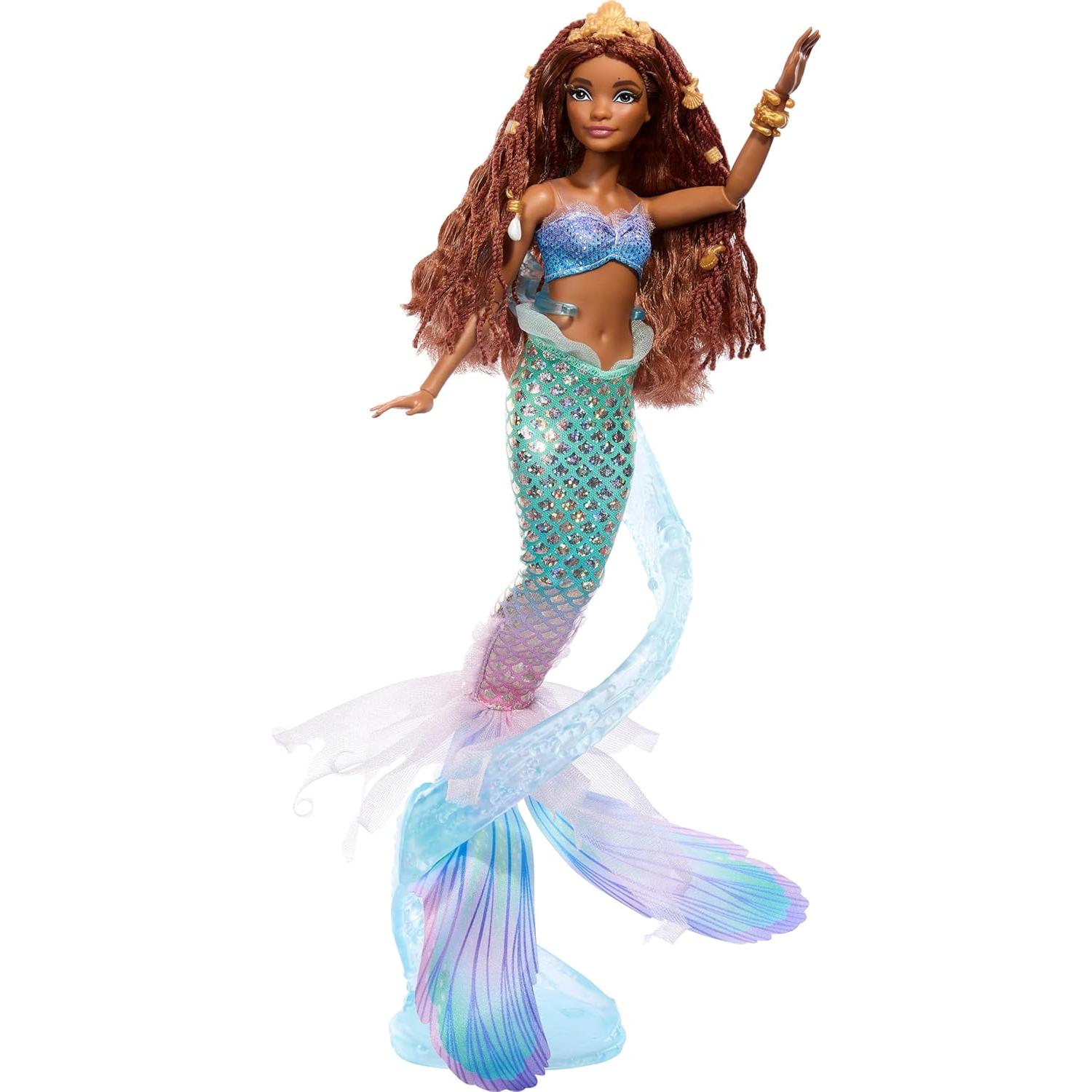 Muñeca Sirena Deluxe Ariel Mattel 38.74 cm con Joyas