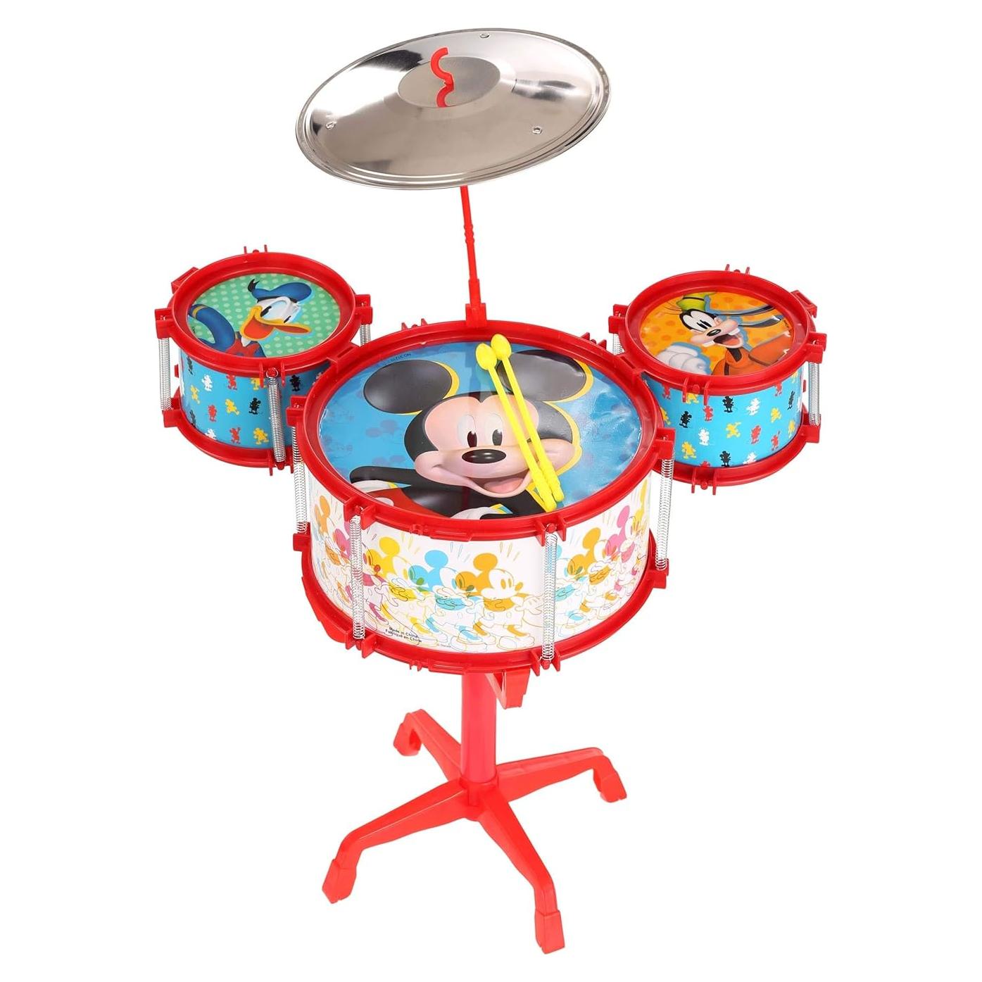 Conjunto de Tambores Mickey Mouse 3 Tambores y Platillo