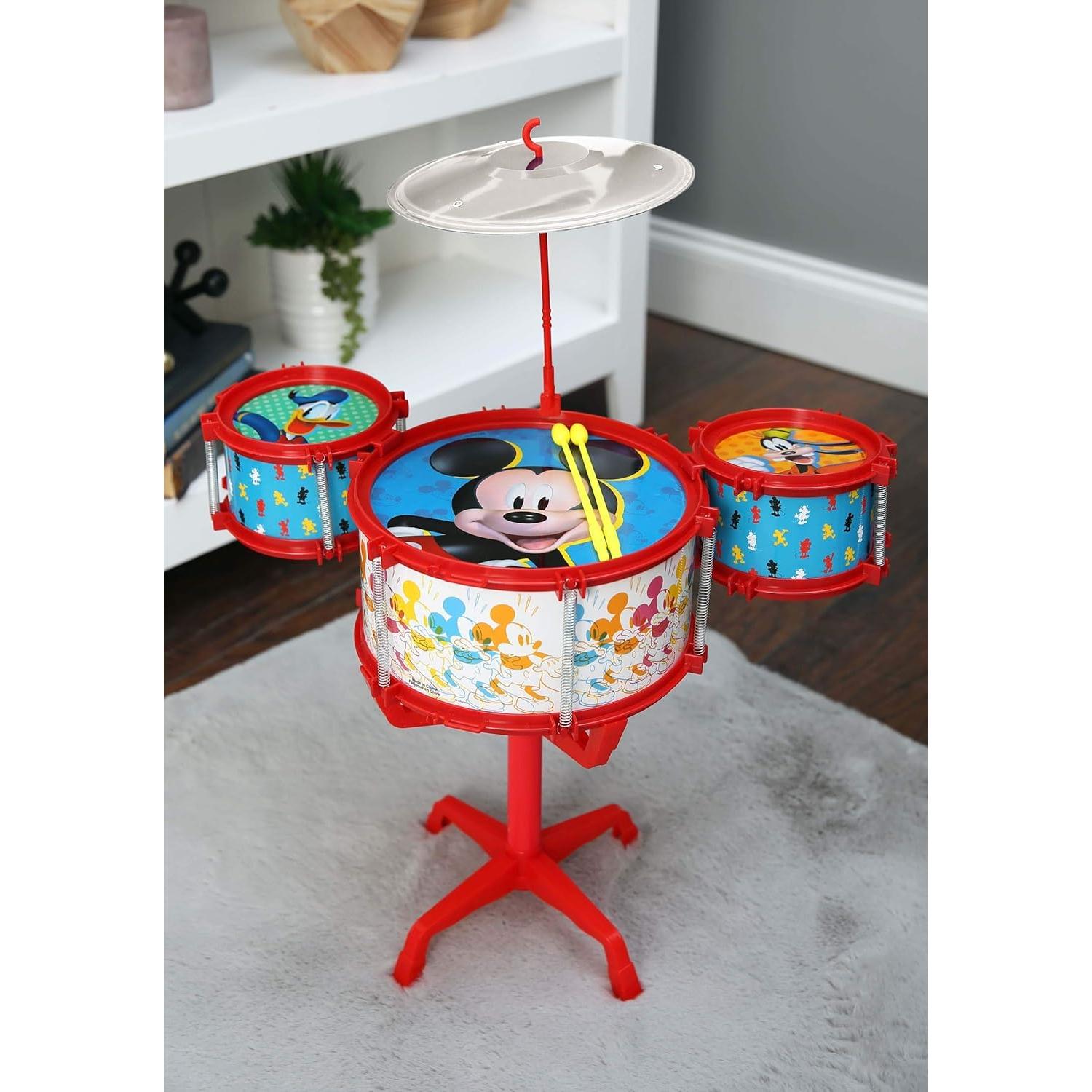 Conjunto de Tambores Mickey Mouse 3 Tambores y Platillo