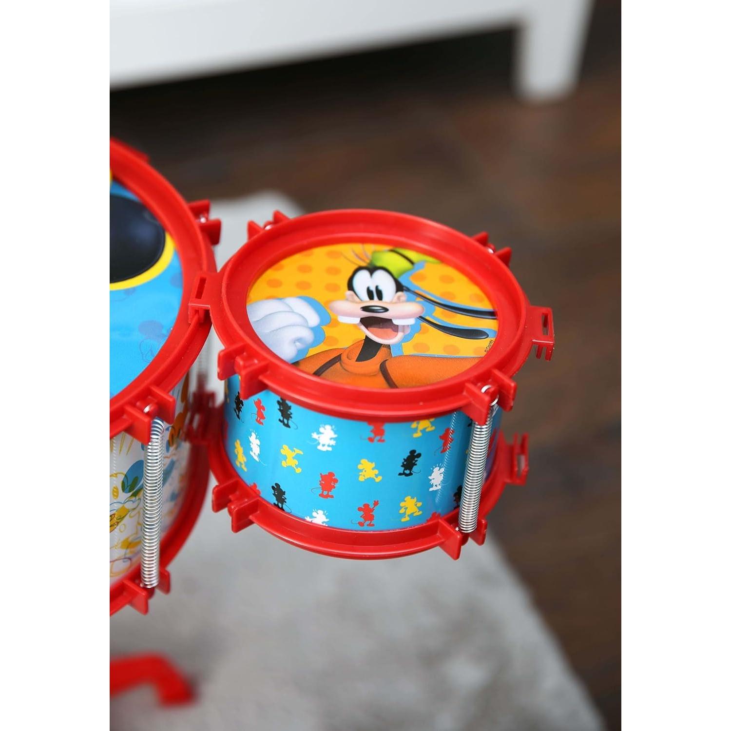 Conjunto de Tambores Mickey Mouse 3 Tambores y Platillo
