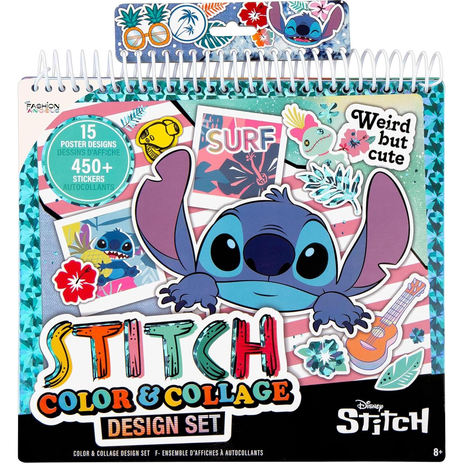 Conjunto de Diseño Stitch Disney con 15 Pósters y Stickers