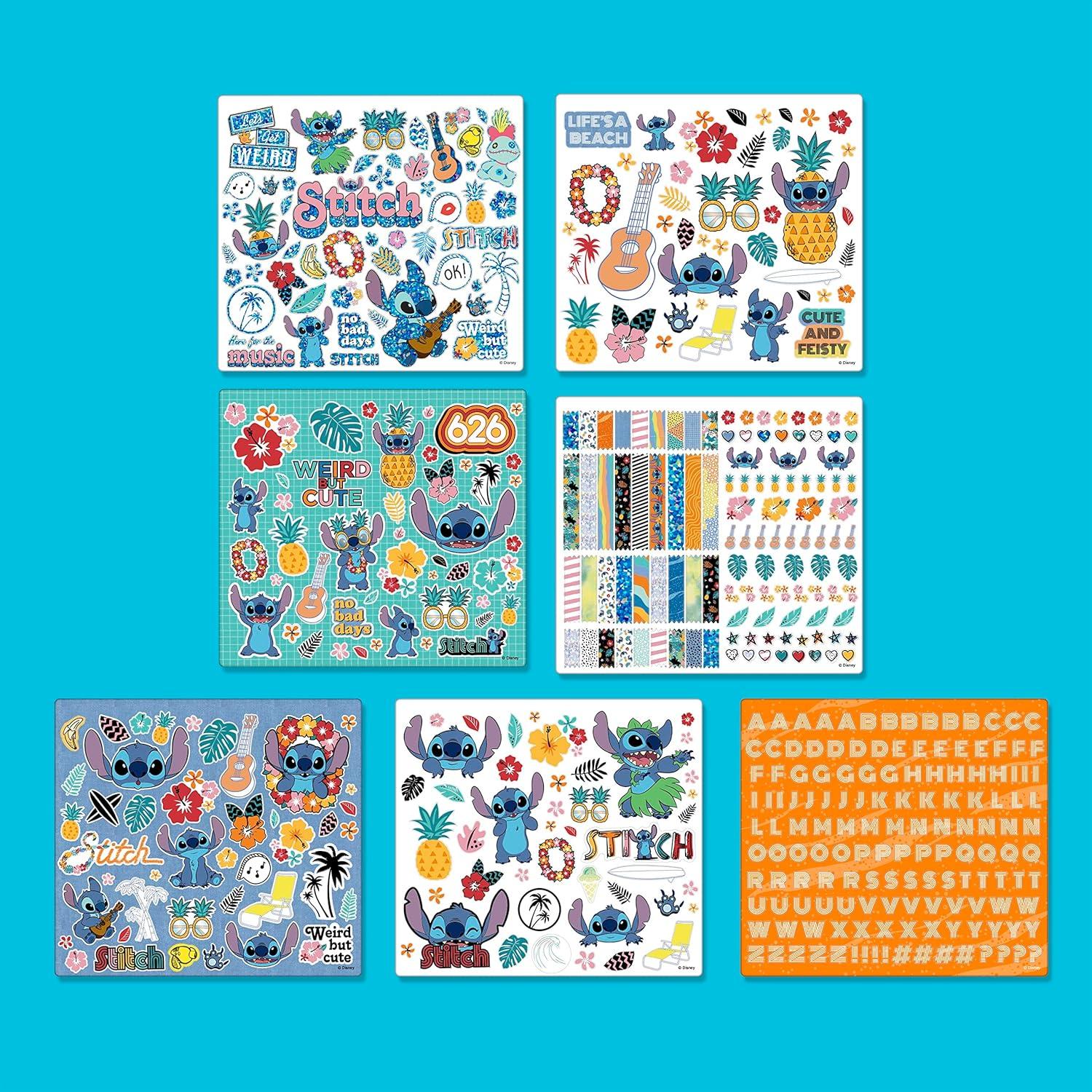 Conjunto de Diseño Stitch Disney con 15 Pósters y Stickers