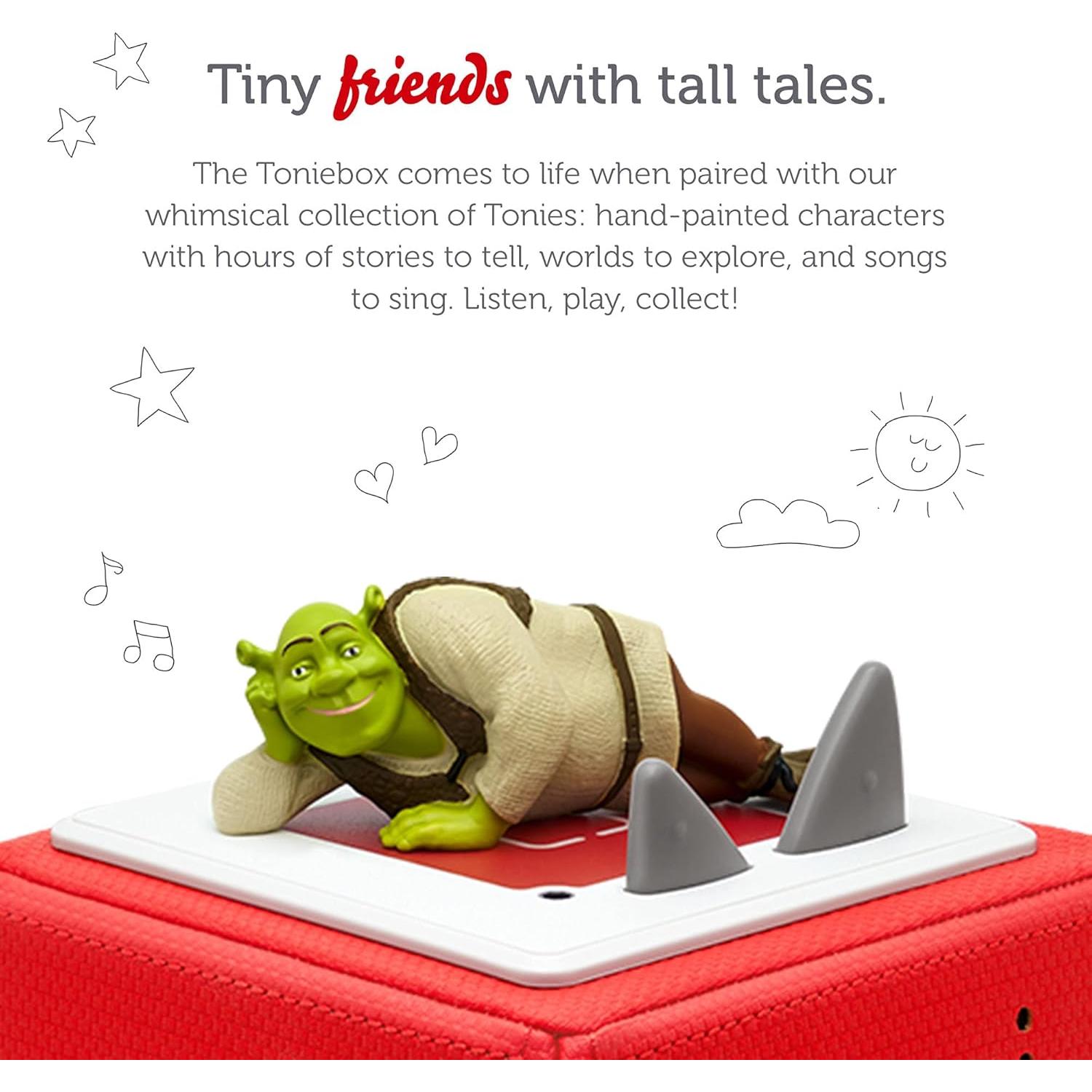 Figurita de Audio Tonies Shrek 10 Capítulos 90 Minutos