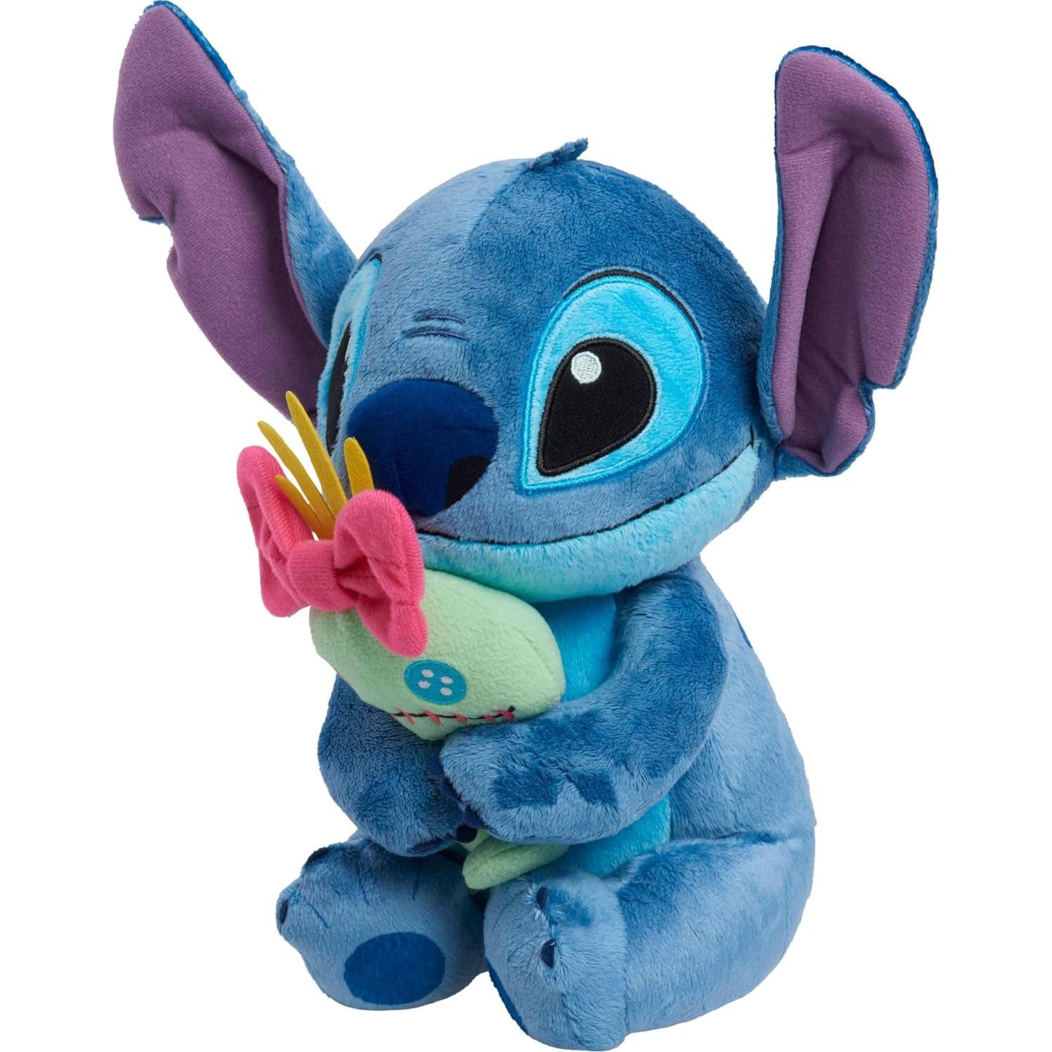 Disney Classics Lil Friends Stitch and Scrump Plush Stuffed Animal, Kids Toys for Ages 2 Up by Just Play